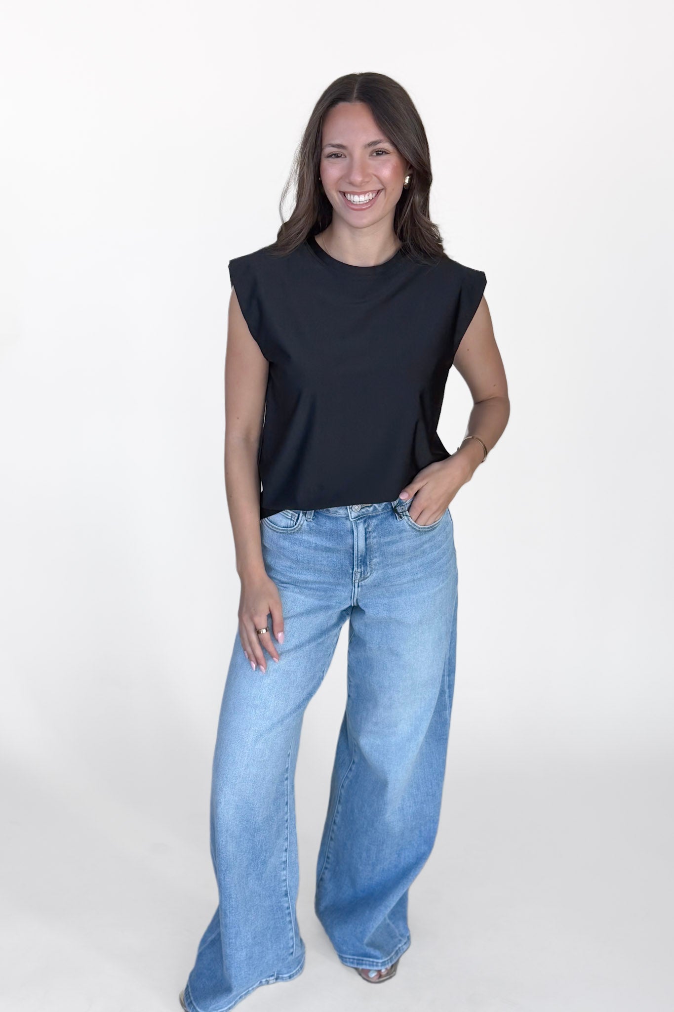 Satin Boxy Top