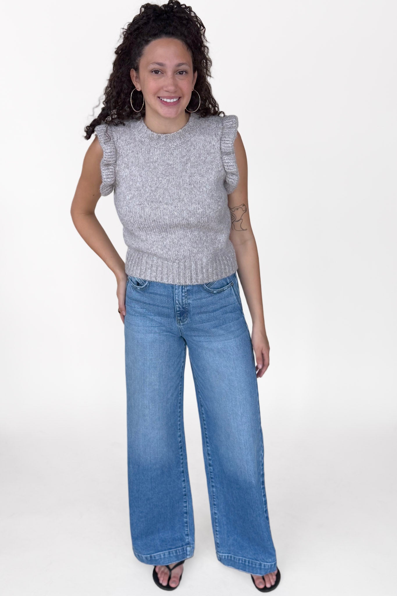 Ultra High Rise Wide Leg Jean