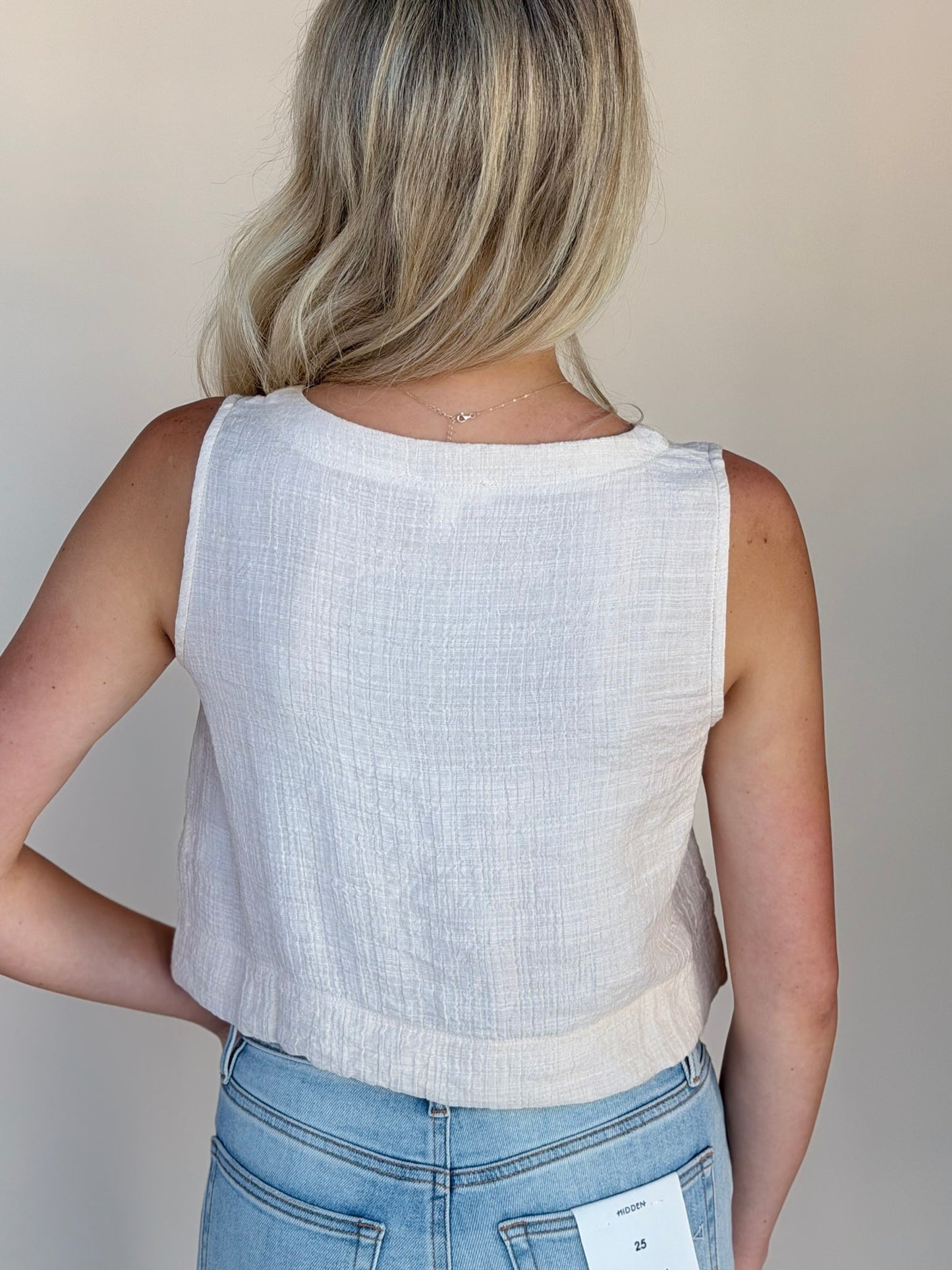 Tatum Button Down Tank