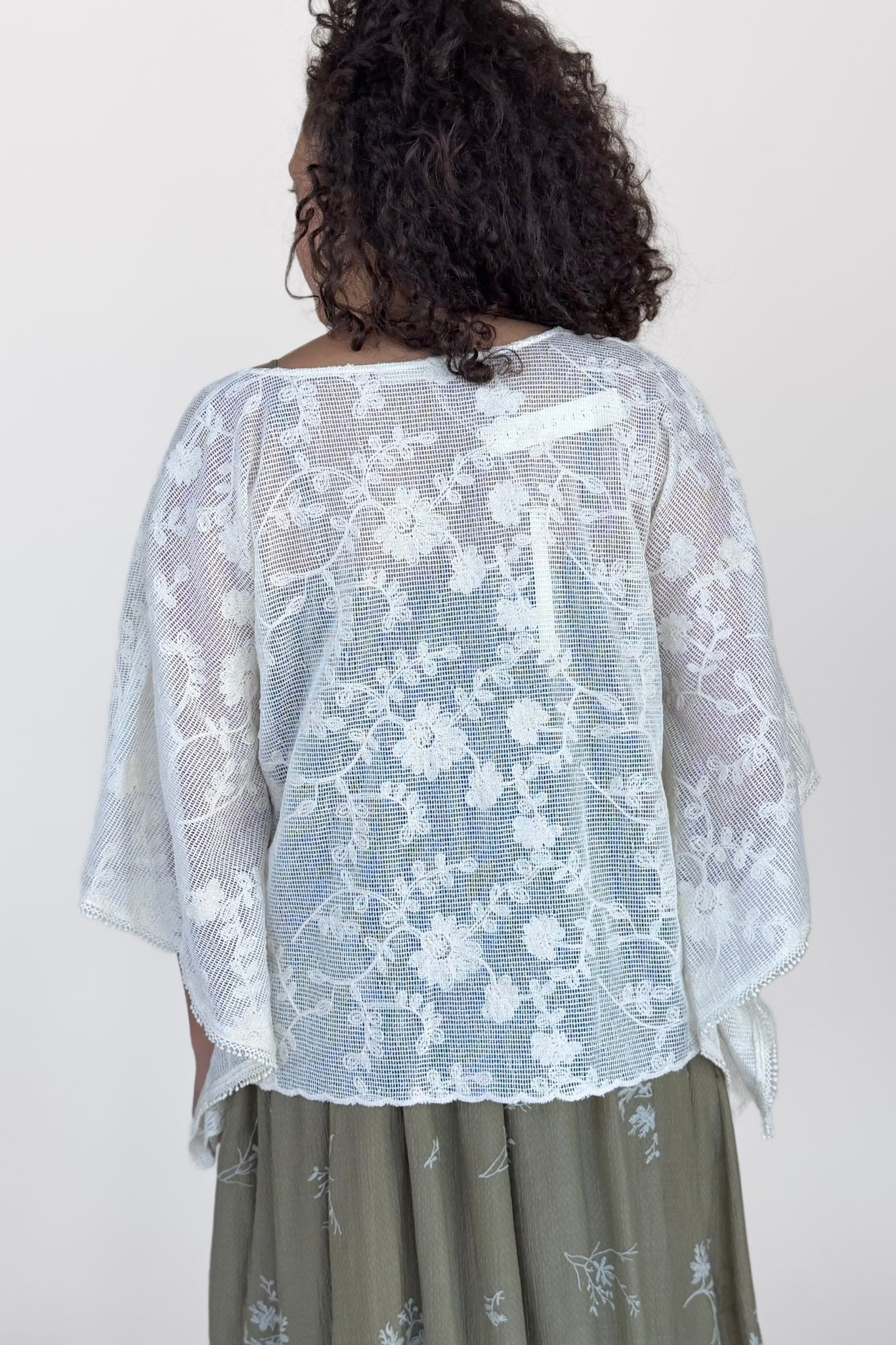 Ivy Embroidered Tie Top