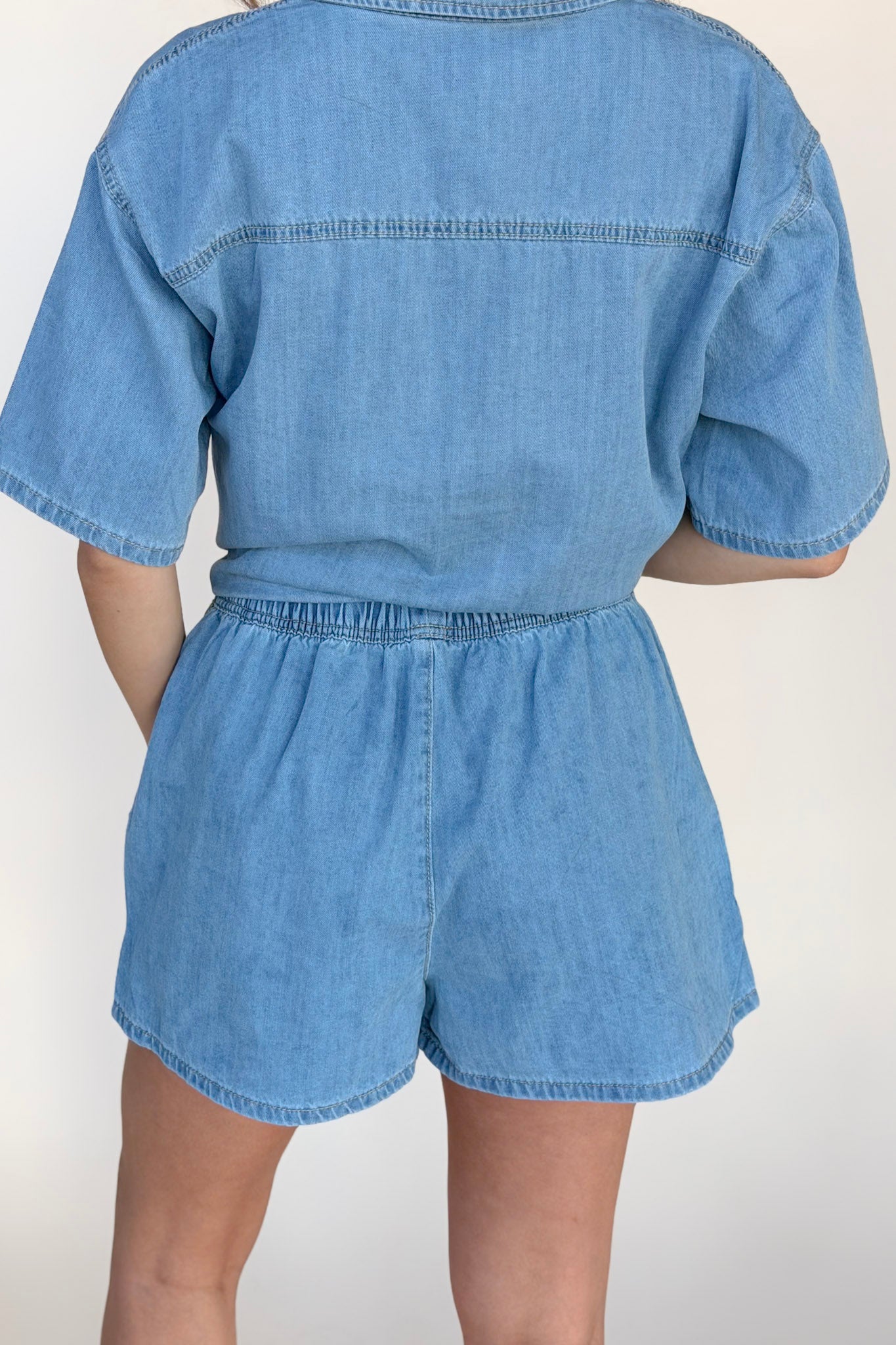 Annie Drawstring Denim SHort