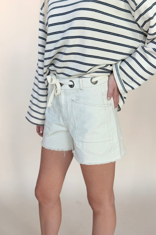 Saylor Hem Braid Short