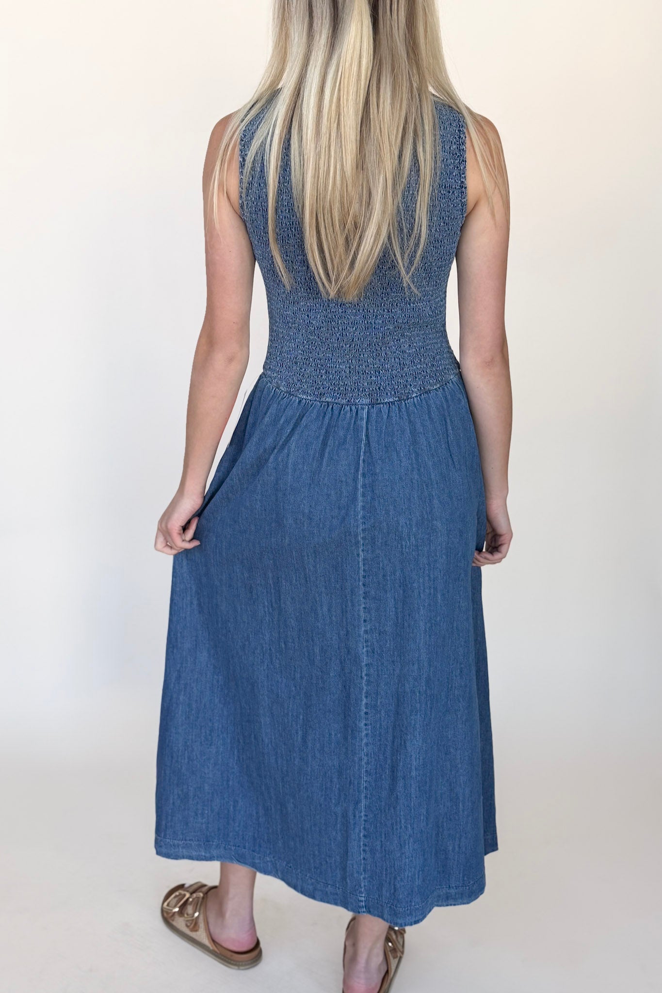 Hallie Denim Maxi Dress