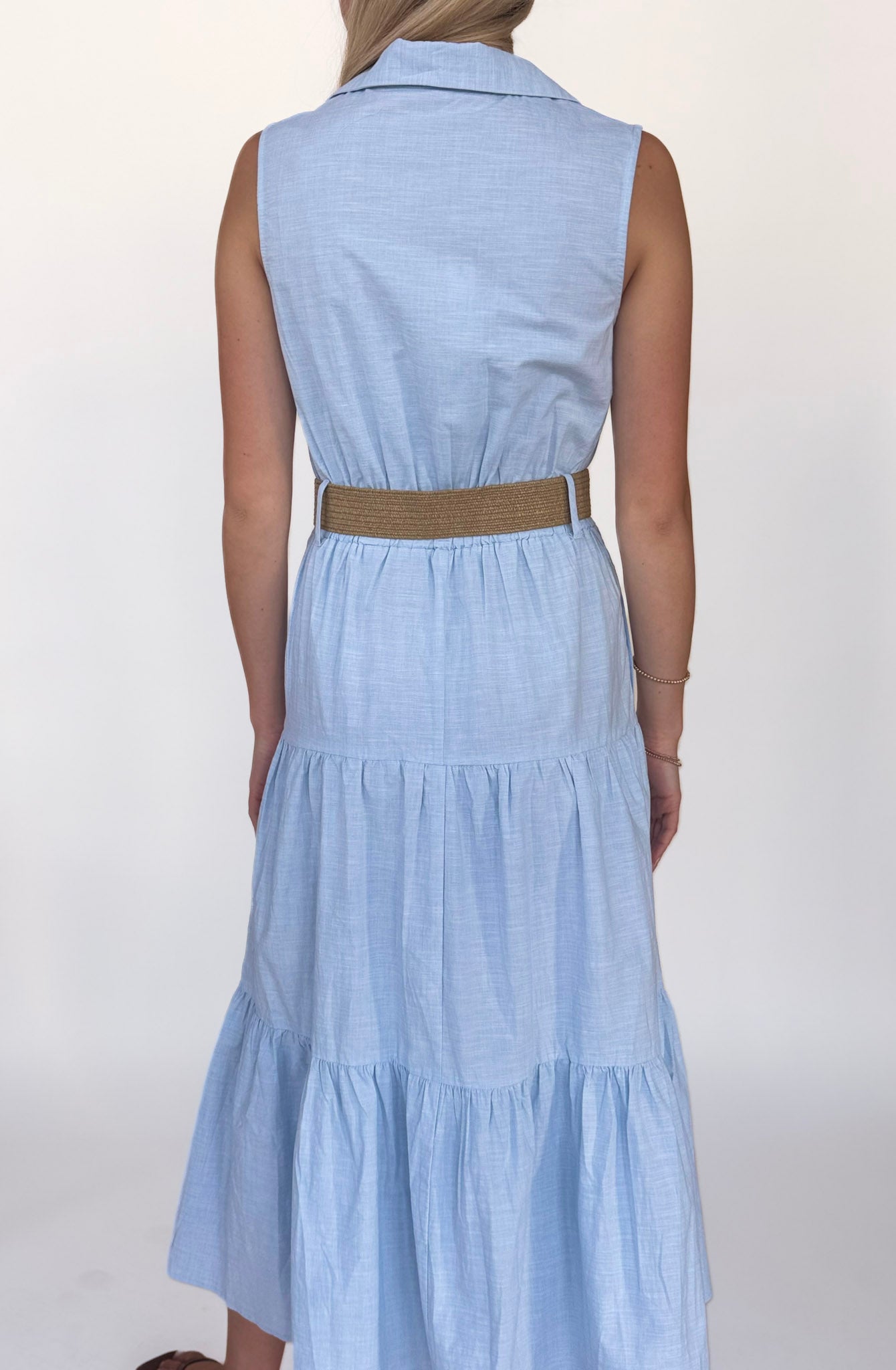 Ryan Collared Denim Dress
