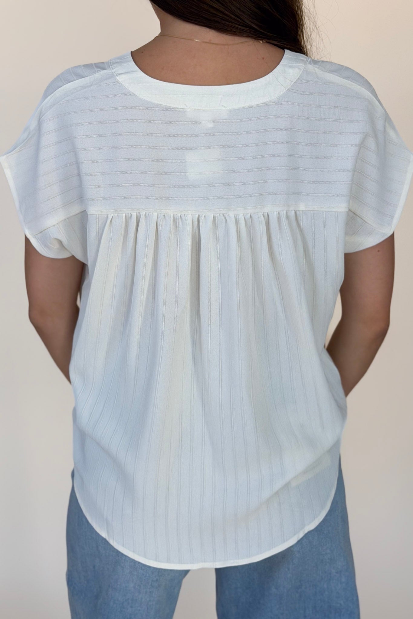 Ayla Stripe Pocket Top