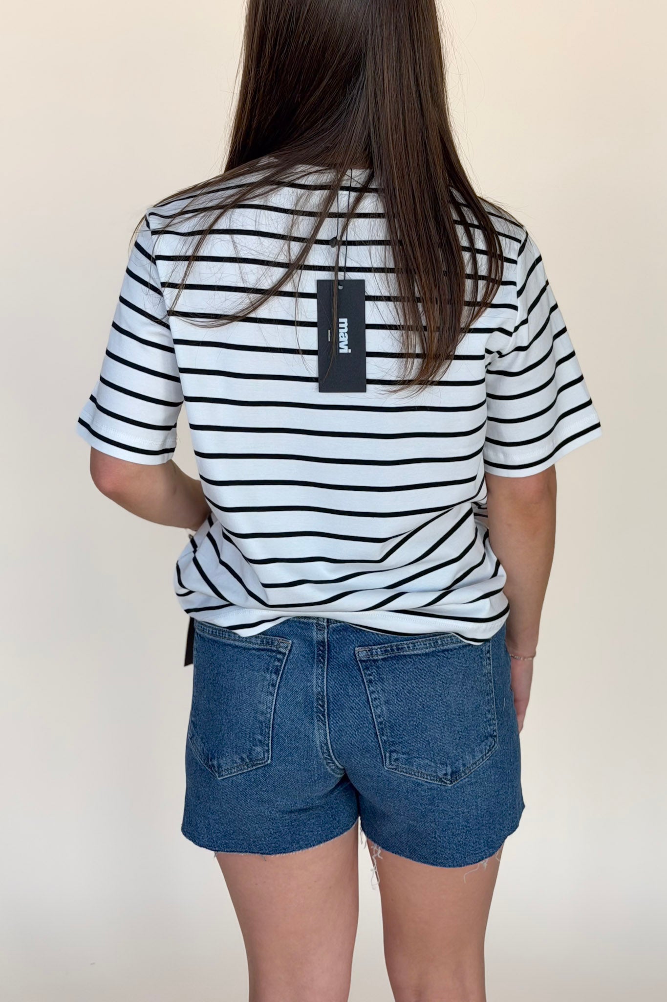 Audrey Interlock Stripe T-Shirt