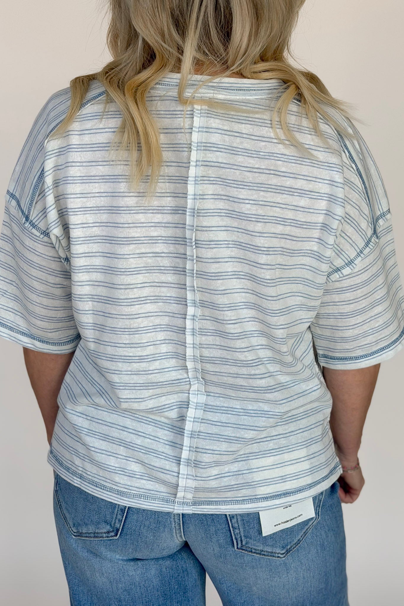 Aba Stripe Henley Top