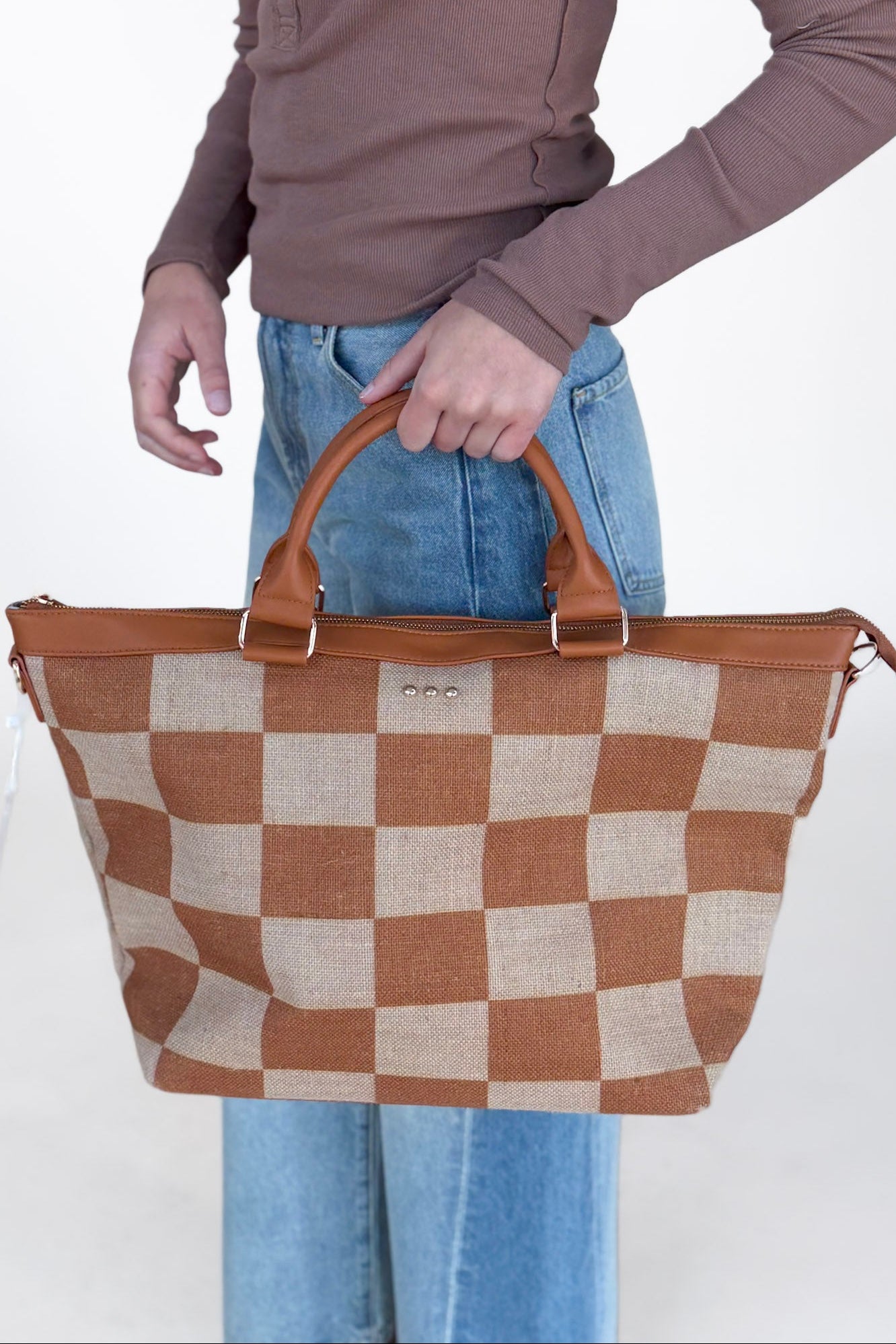 June Jute Tote Bag