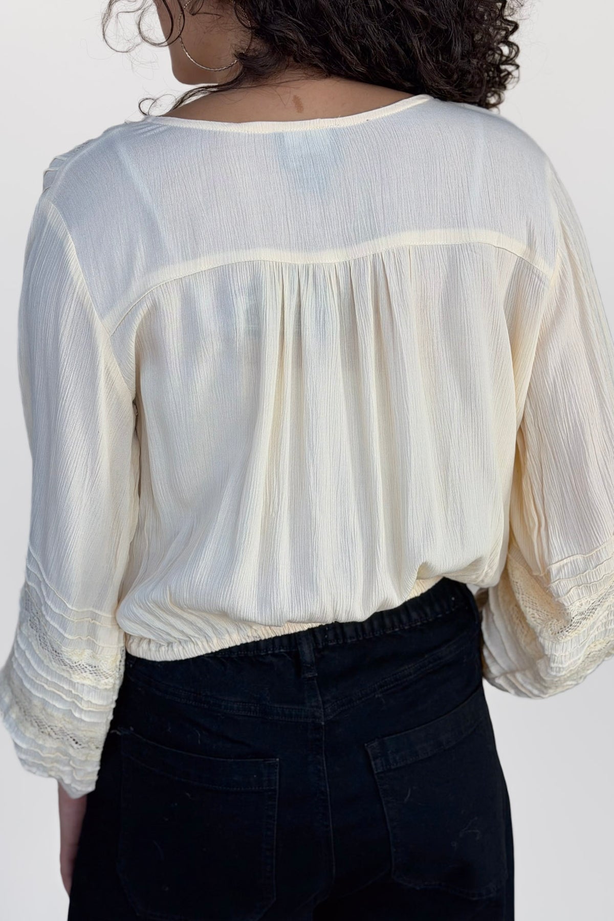 Dani Lace Trim Blouse