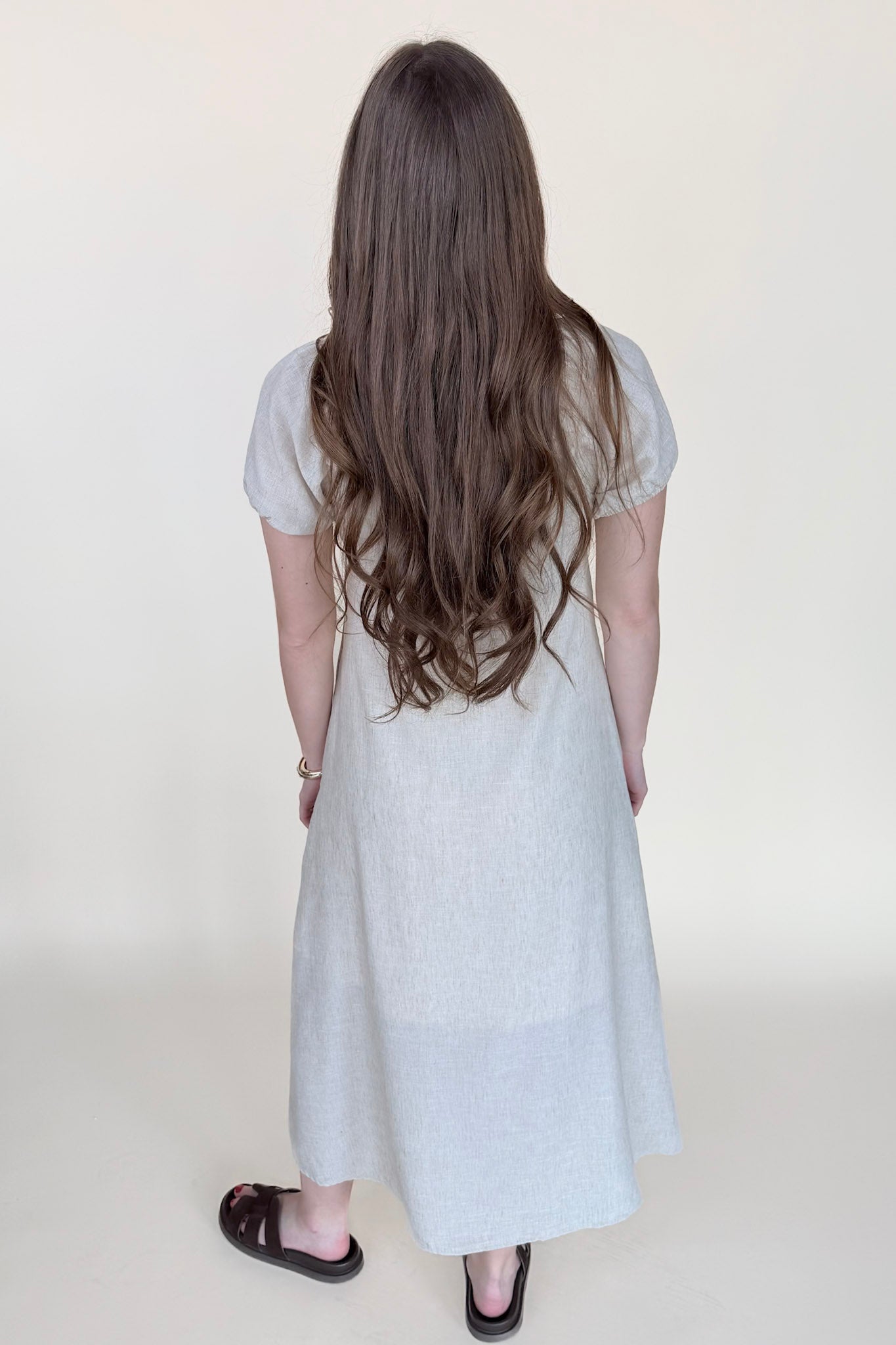 Georgia Puff Sleeve Maxi Dress