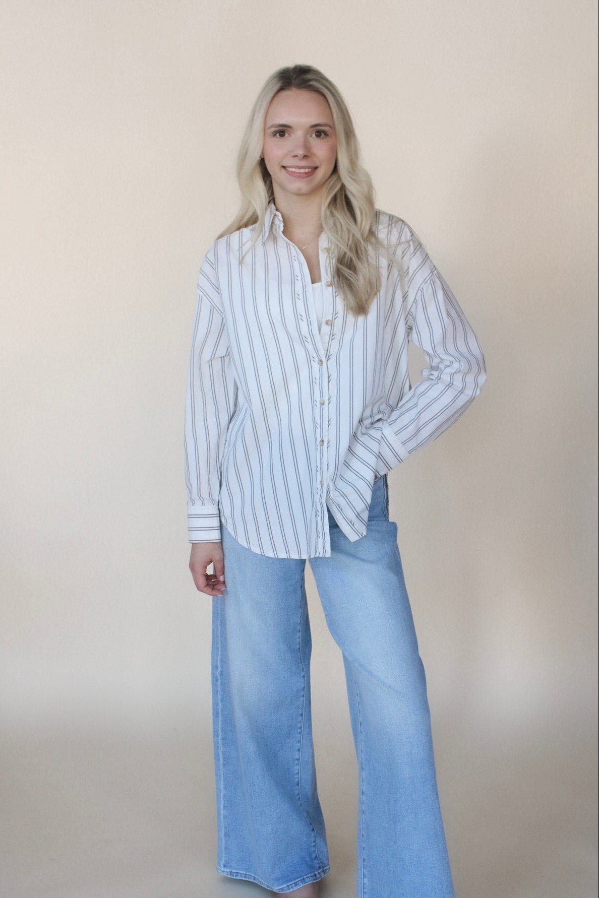 Oversized Striped Shirt