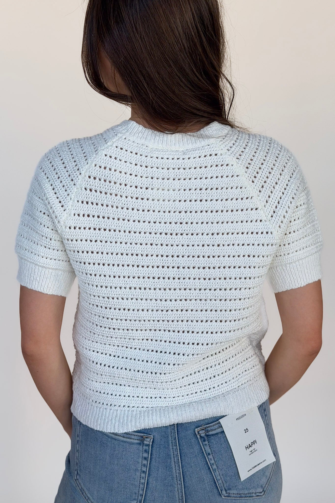 Chunky Knit Crochet Button Down