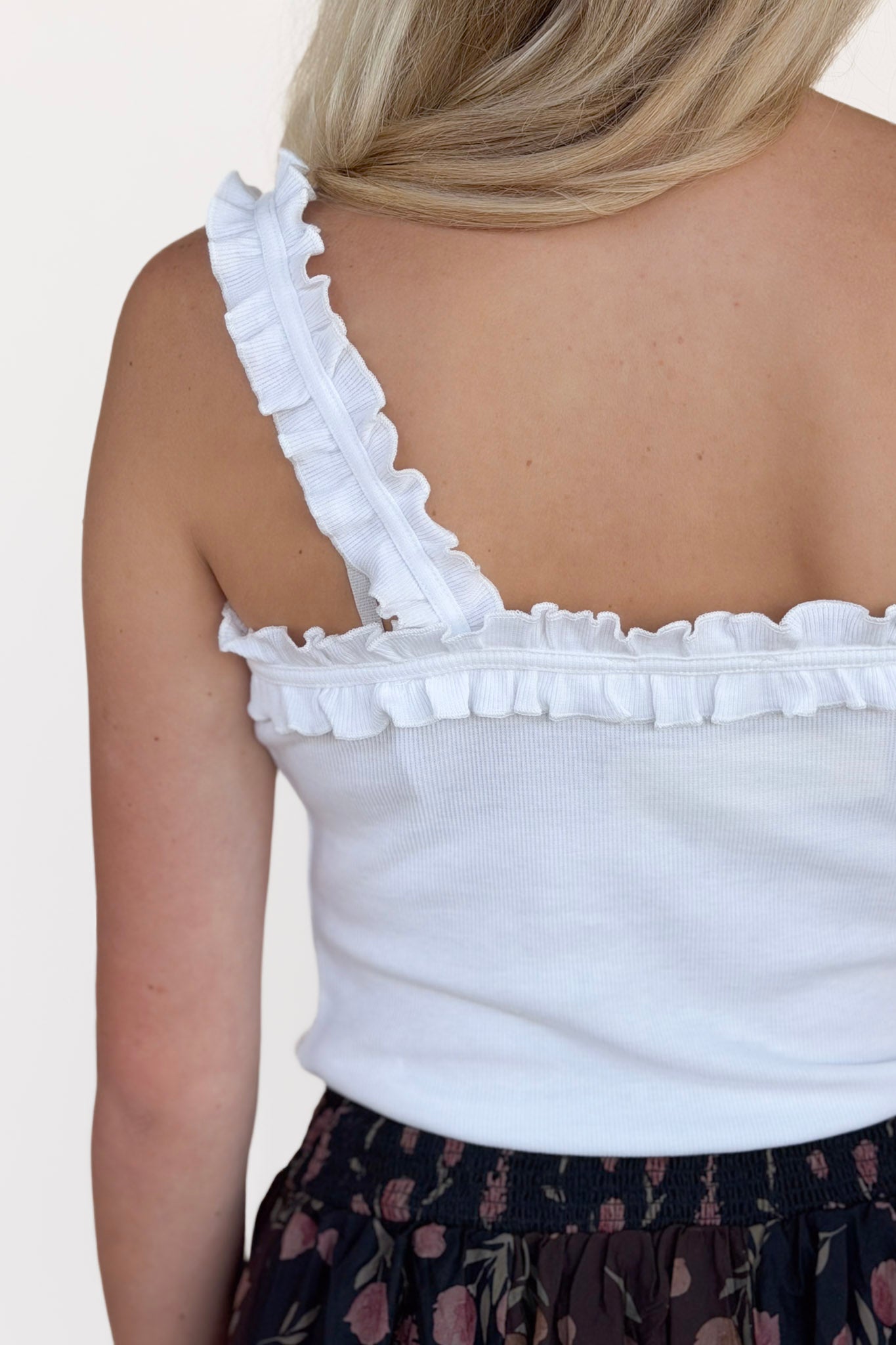 Ruffle Detail Tank Top