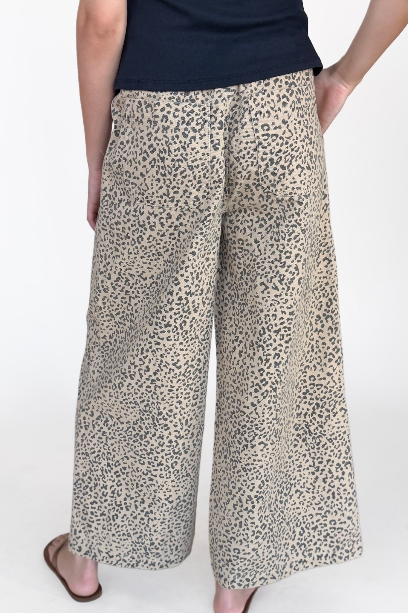 Spotted Print Drawstring Pant