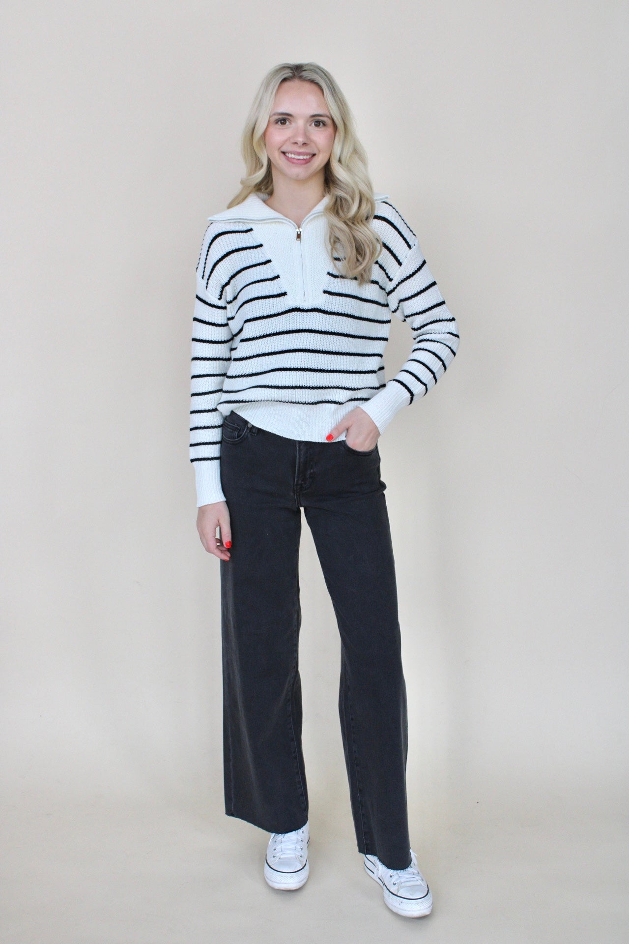 High Rise Wide Leg Jean