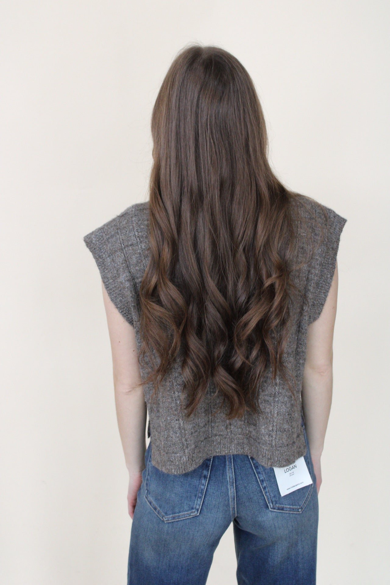 Mariah Textured Sweater Vest