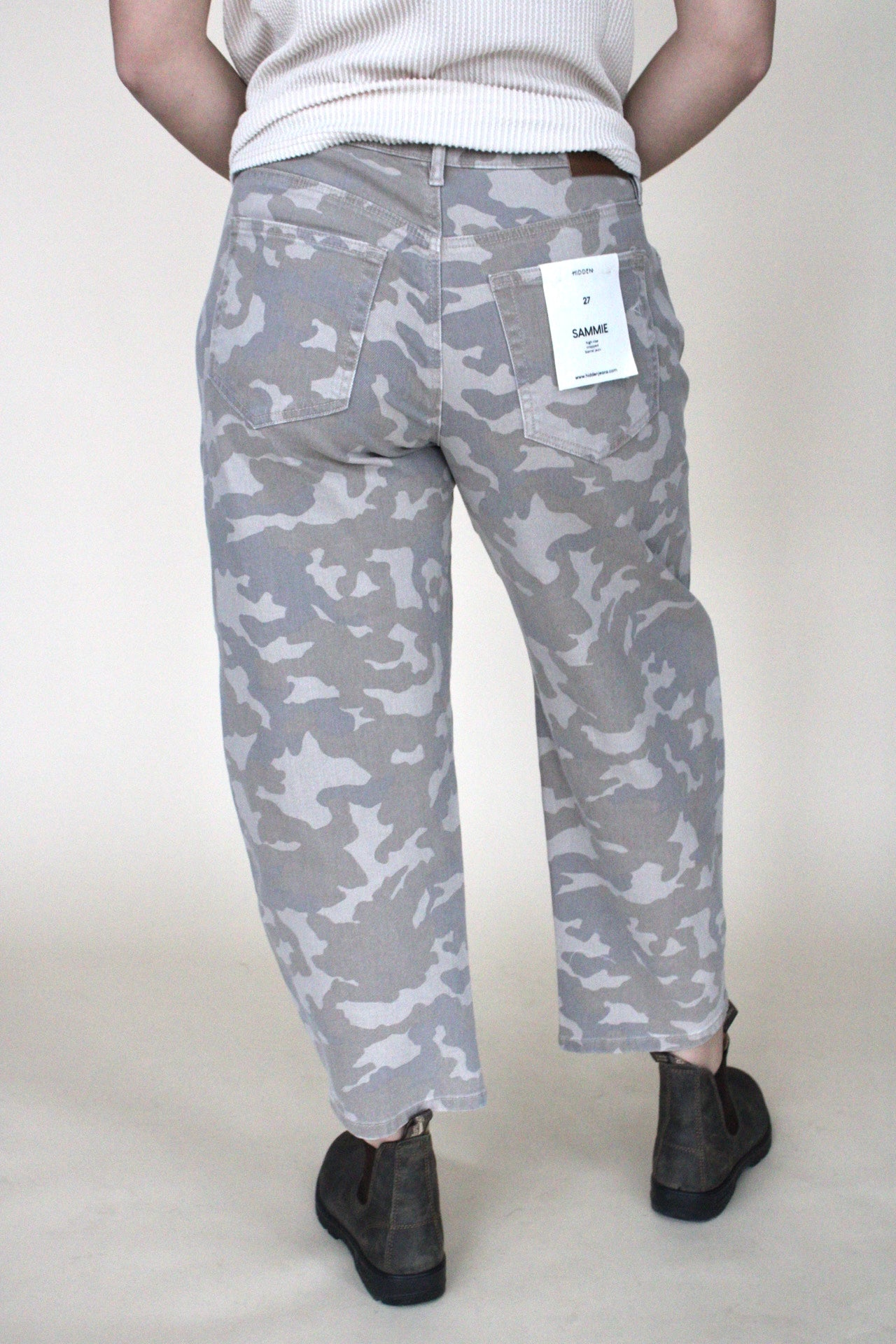 Hidden Tan Camo Barrel Jean
