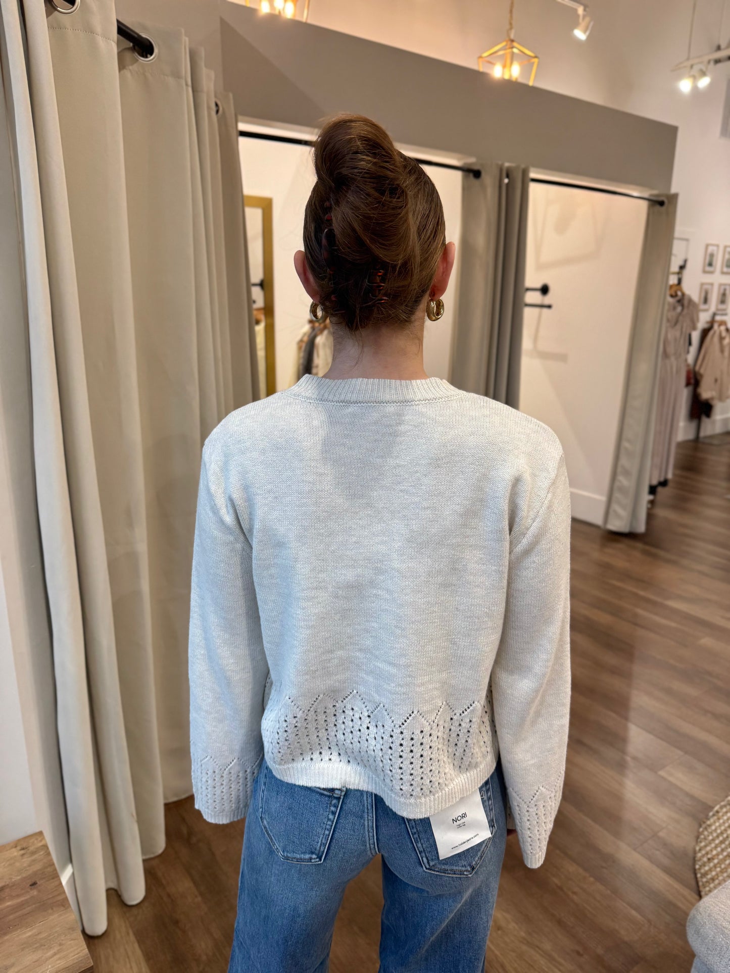 Amelia Crochet Knit Top