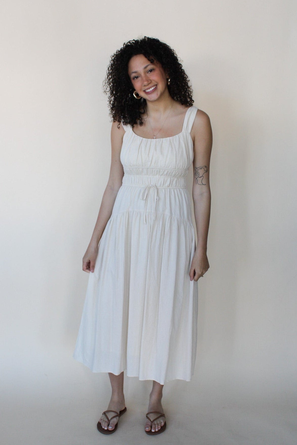 Reagan Ruched Midi Dress