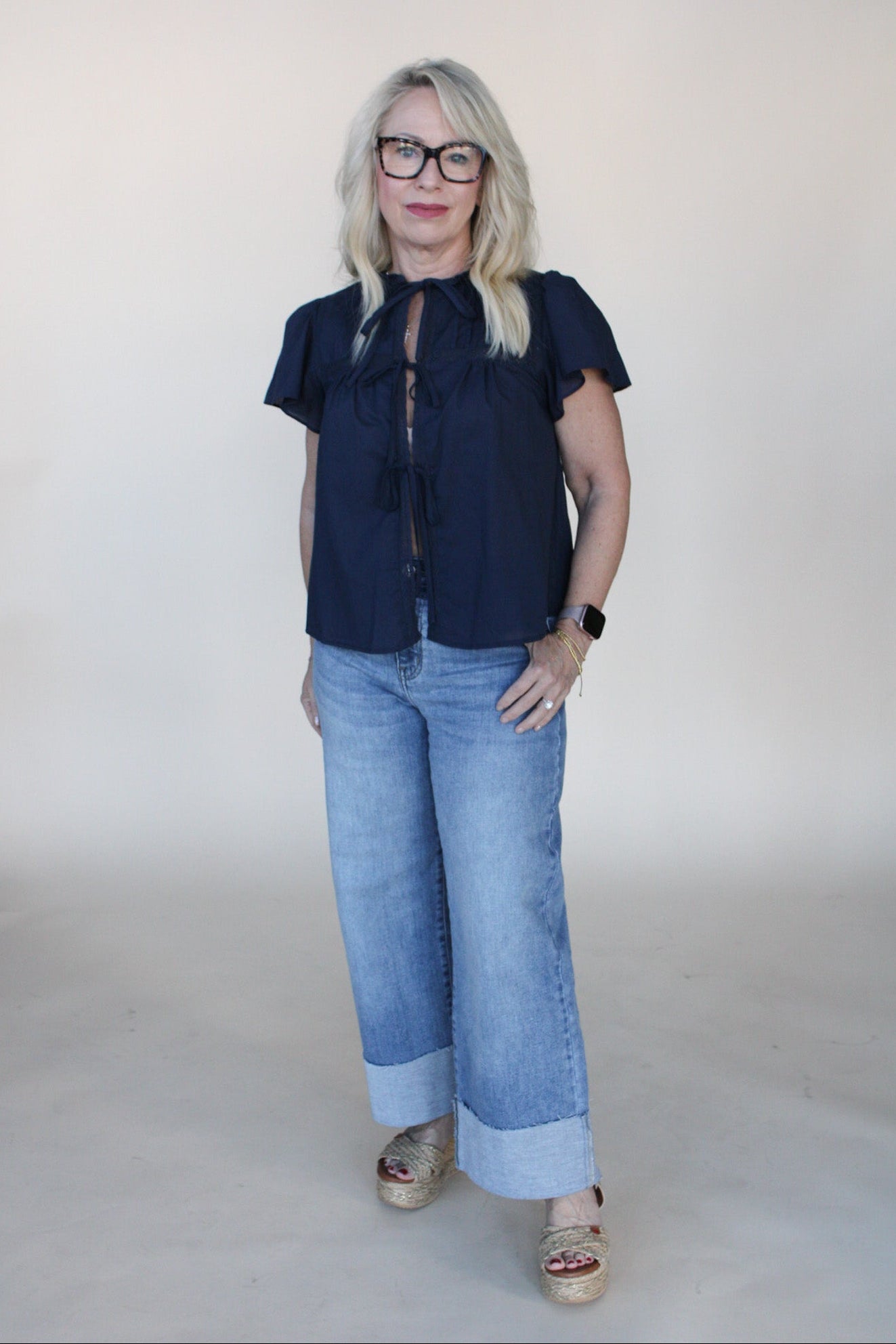 Eloise Front Tie Blouse