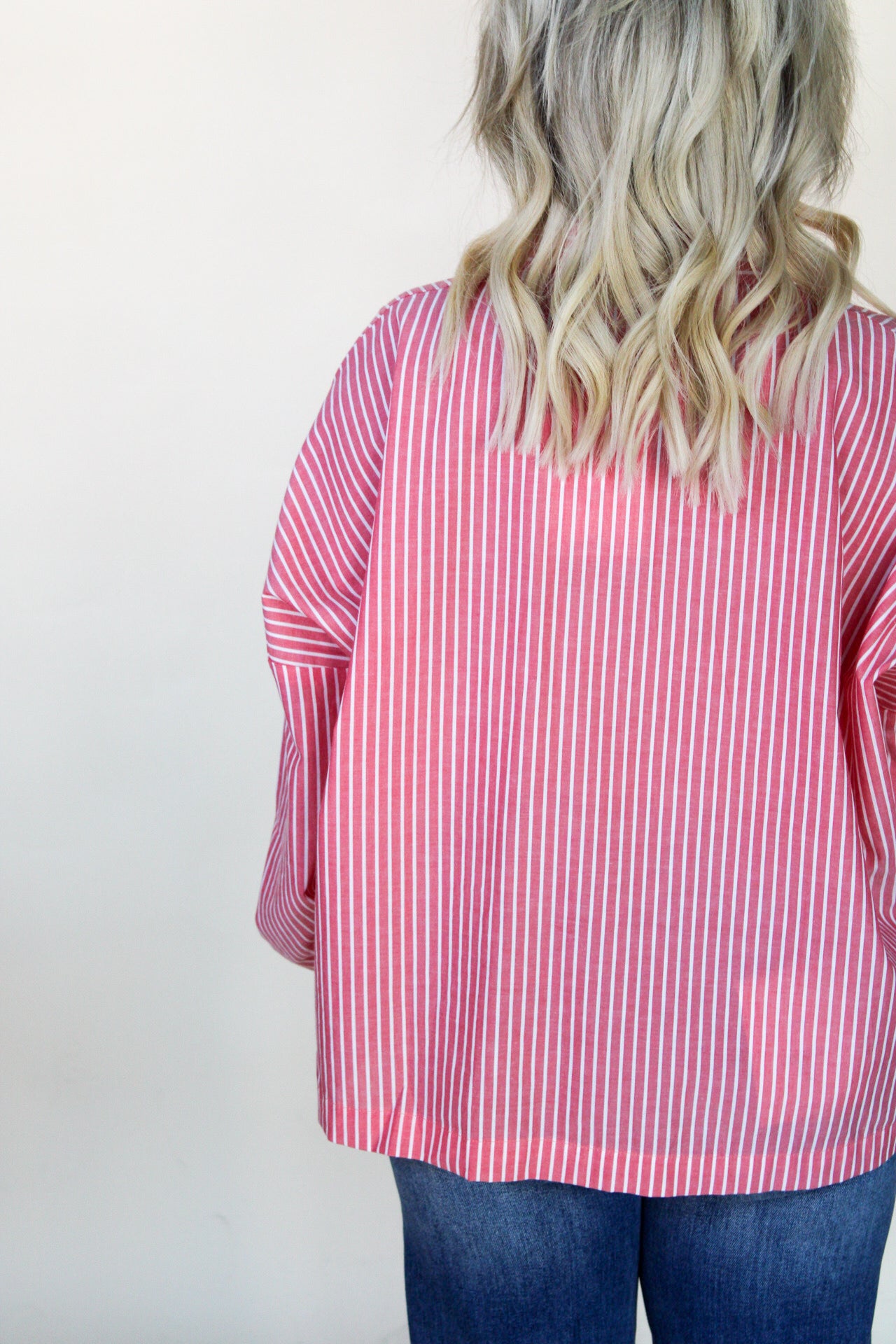 Josslyn Pink Button Up