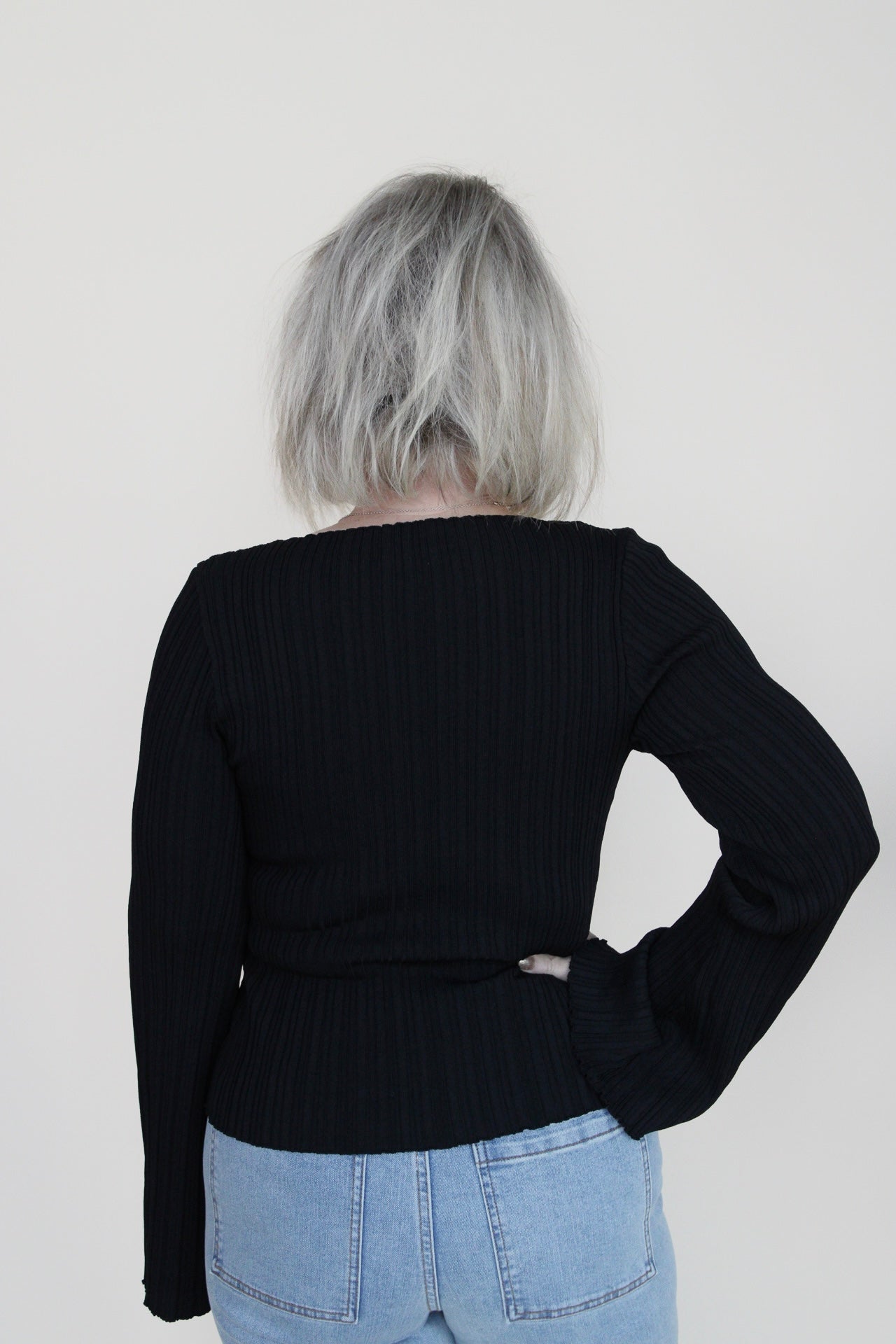 Shaine Ribbed Long Sleeve Top