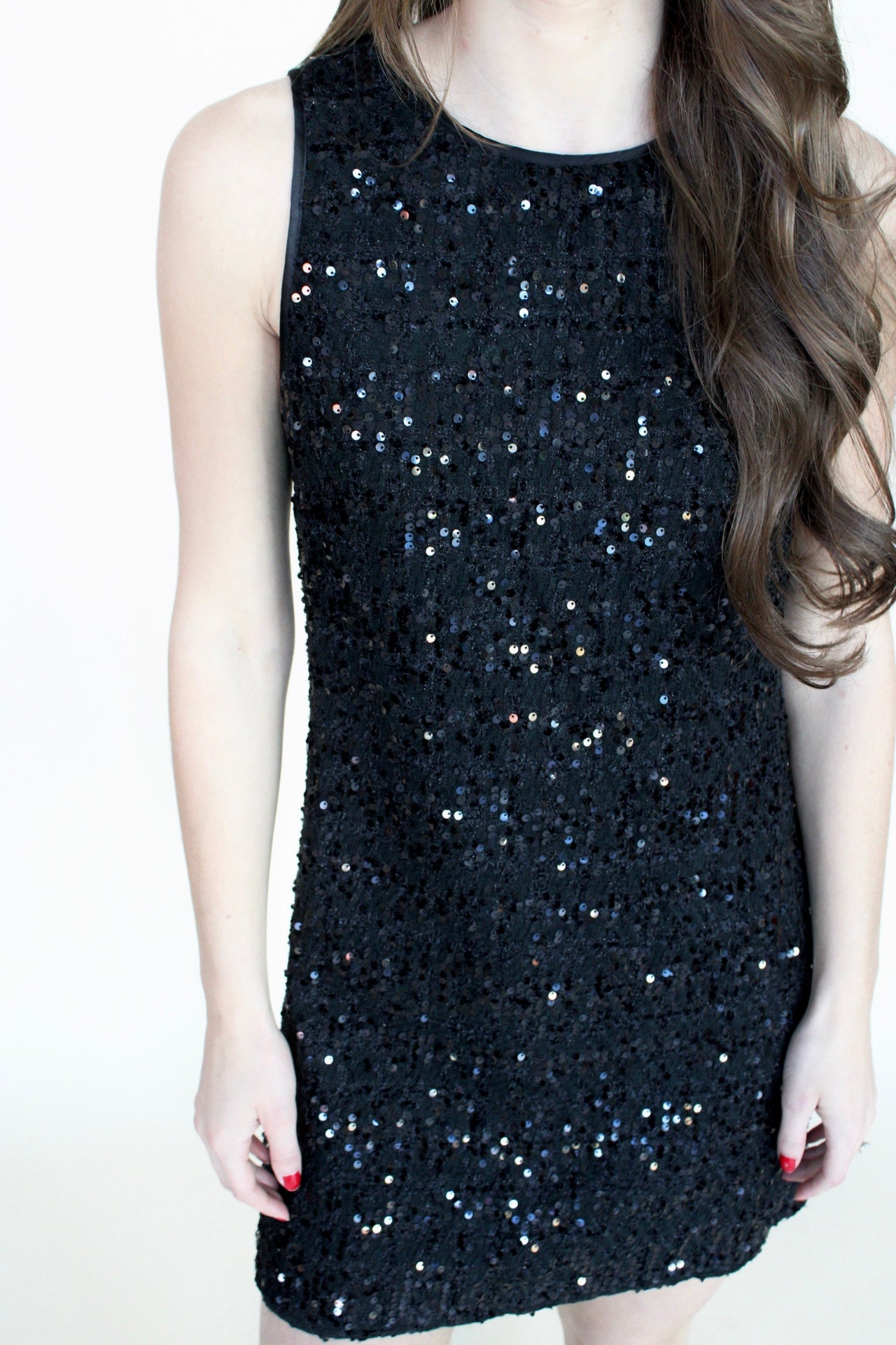 Special Occasion Black Sequin Mini Dress