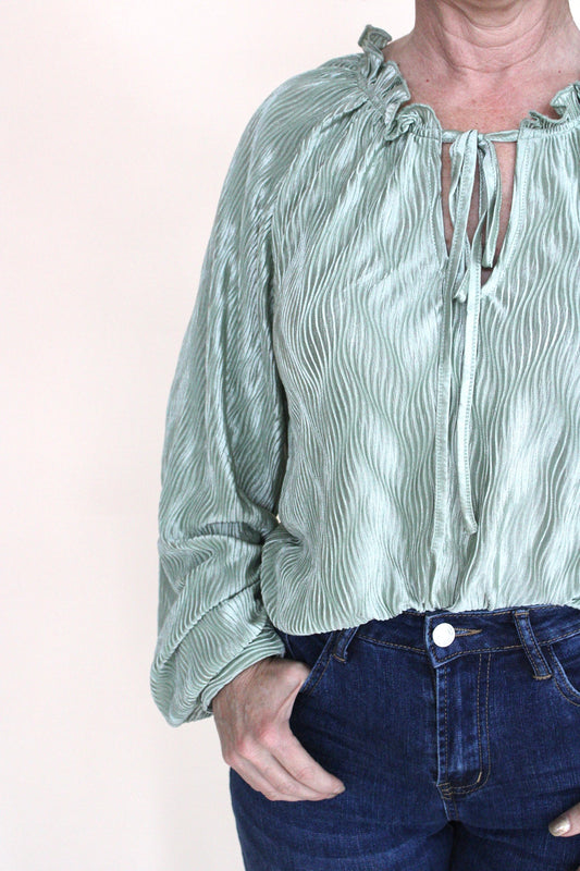 Briana Ruffle Neck Blouse
