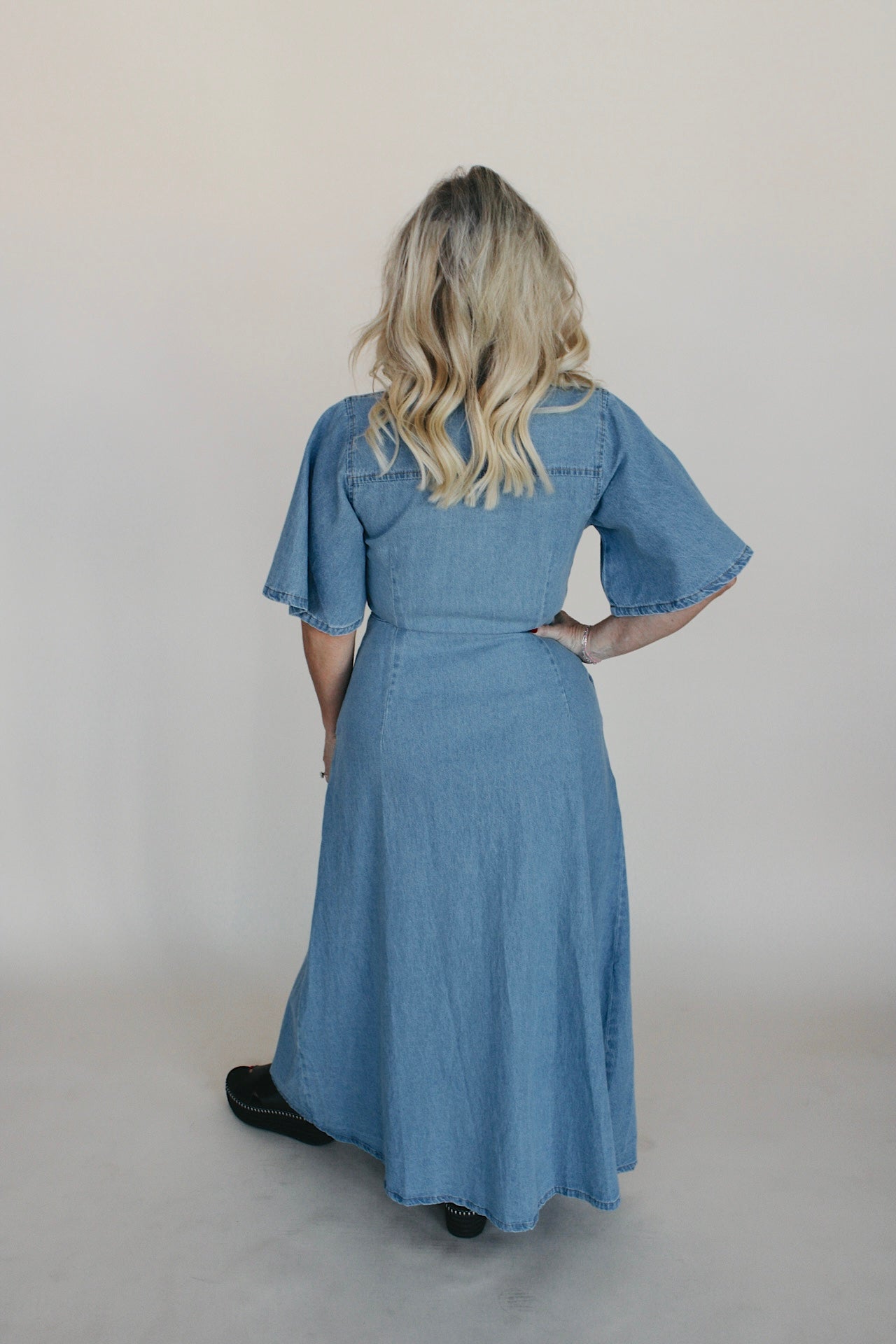 Collins Wrap Denim Dress