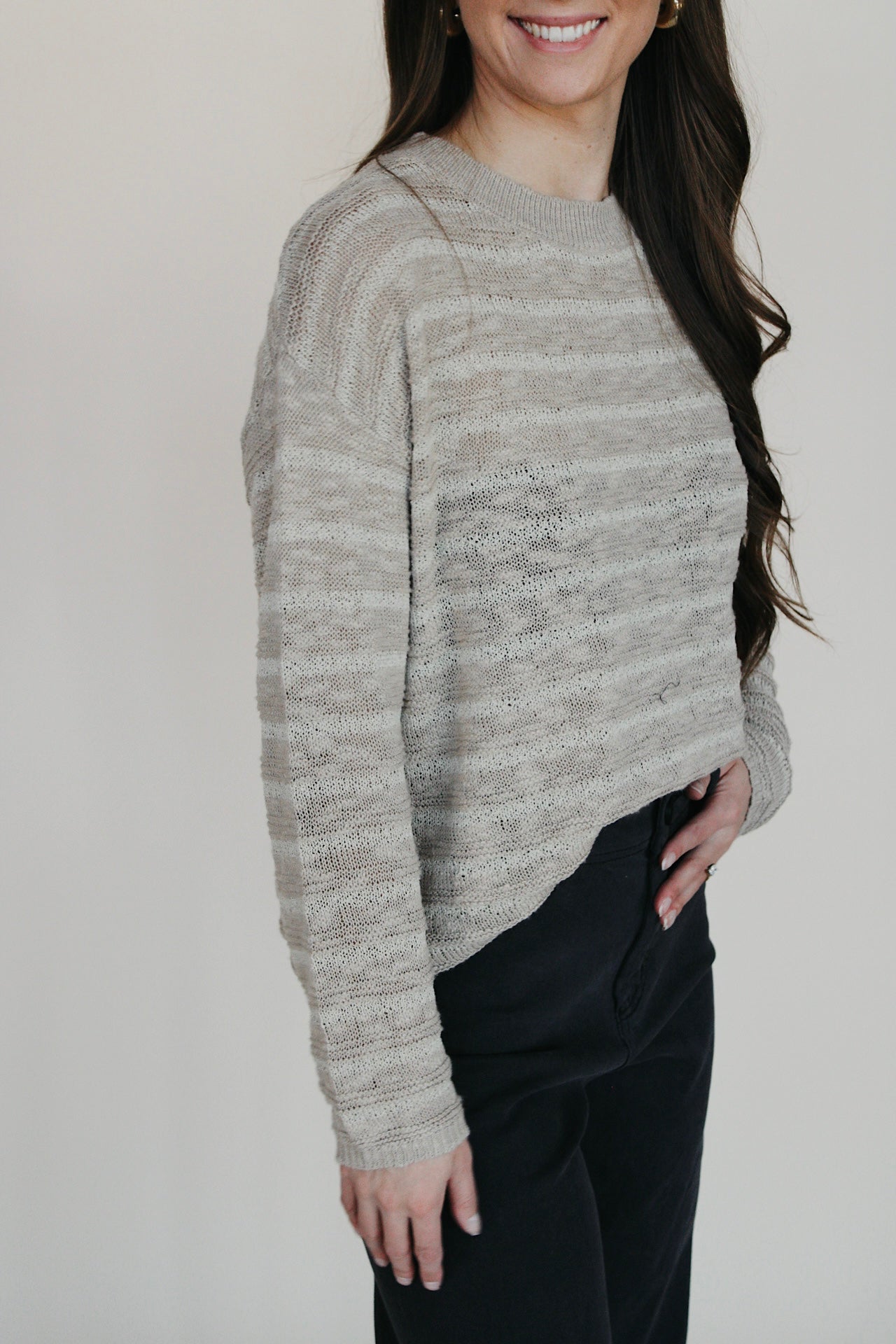 Beachy Long Sleeve Sweater