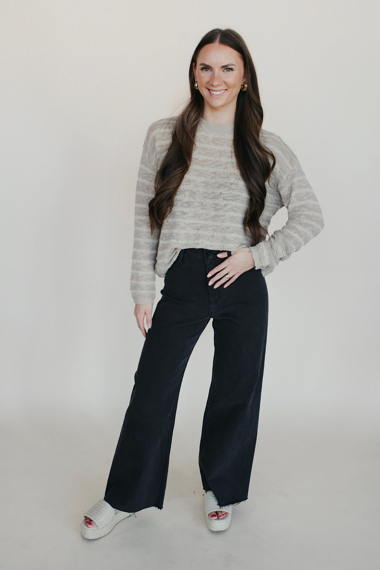 Beachy Long Sleeve Sweater