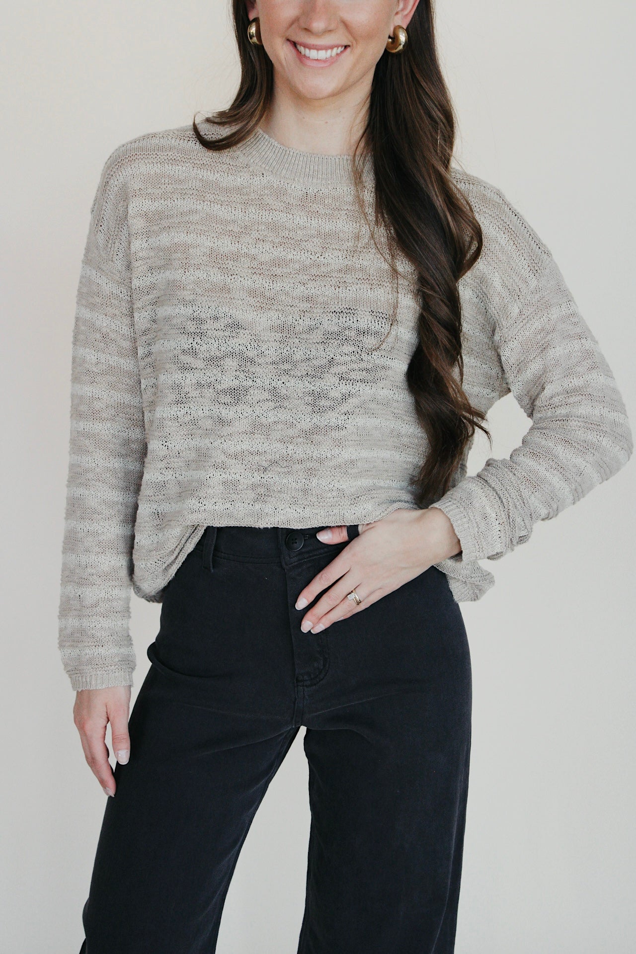 Beachy Long Sleeve Sweater
