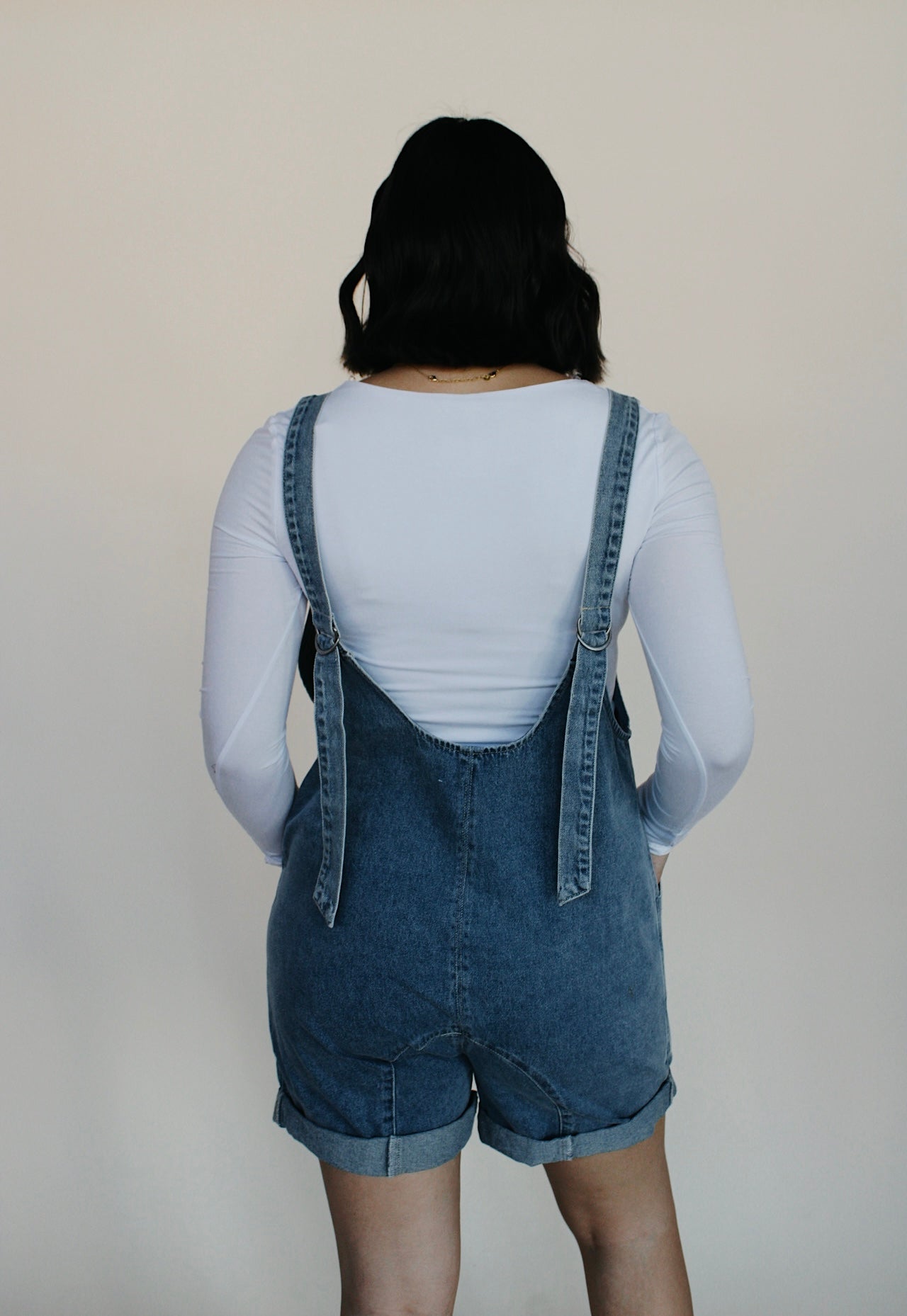 Olivia Wide Leg Overall Romper