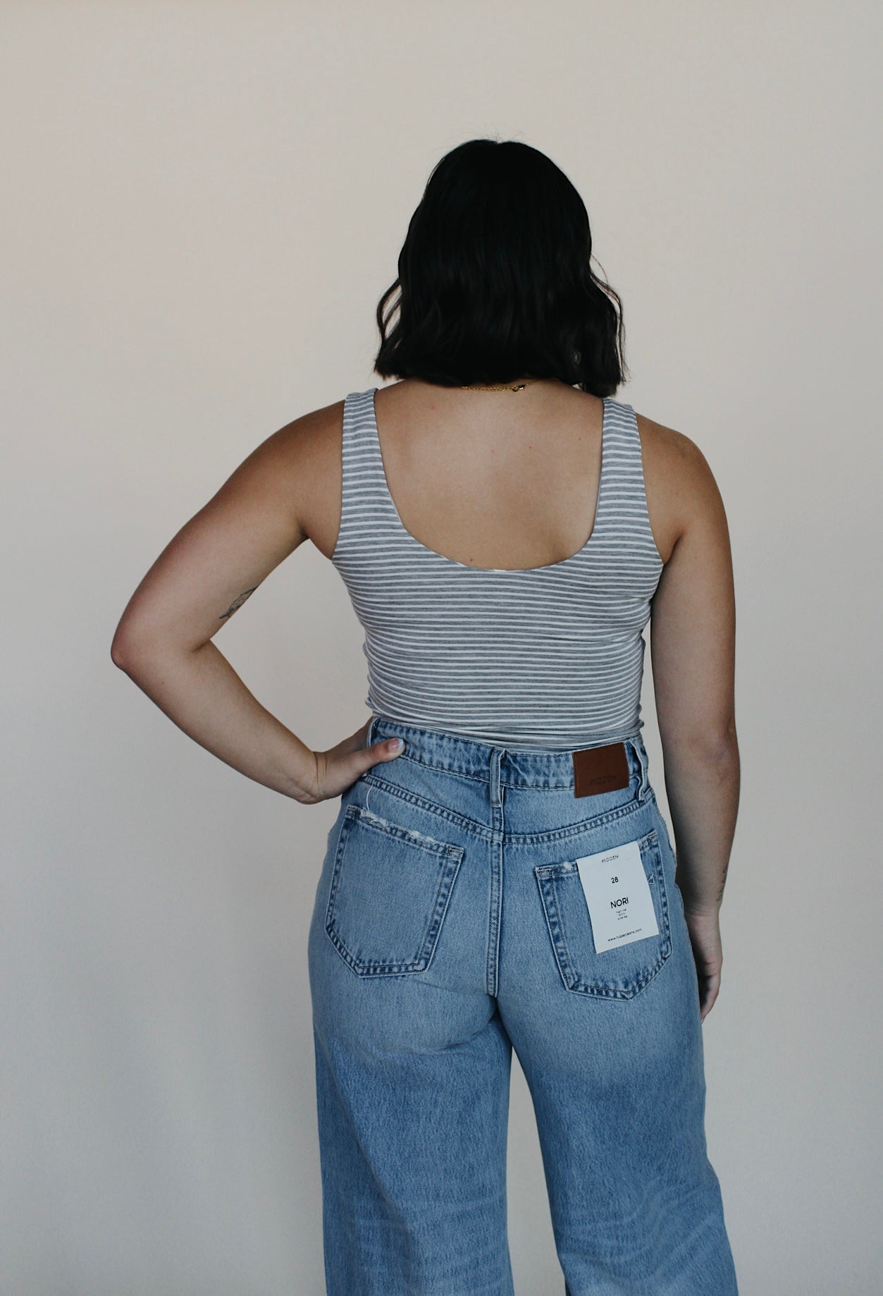 Ultra Soft Double Lined Striped Tank