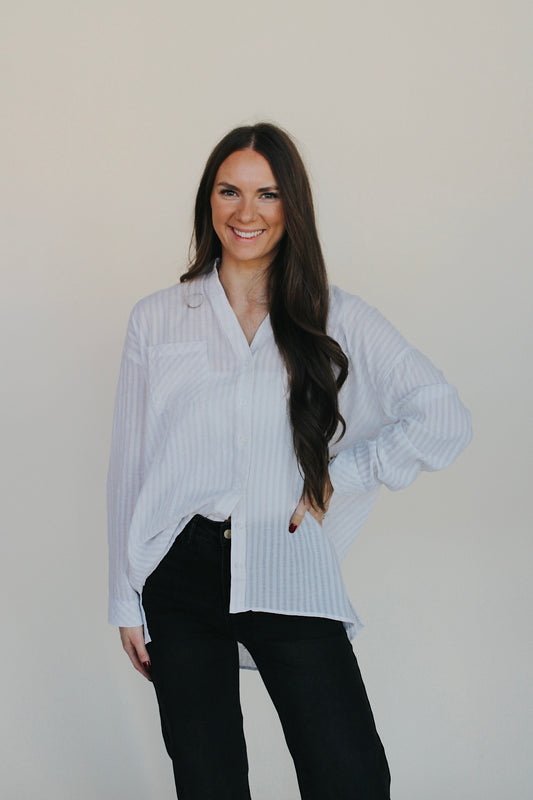 Striped Button Down Shirt