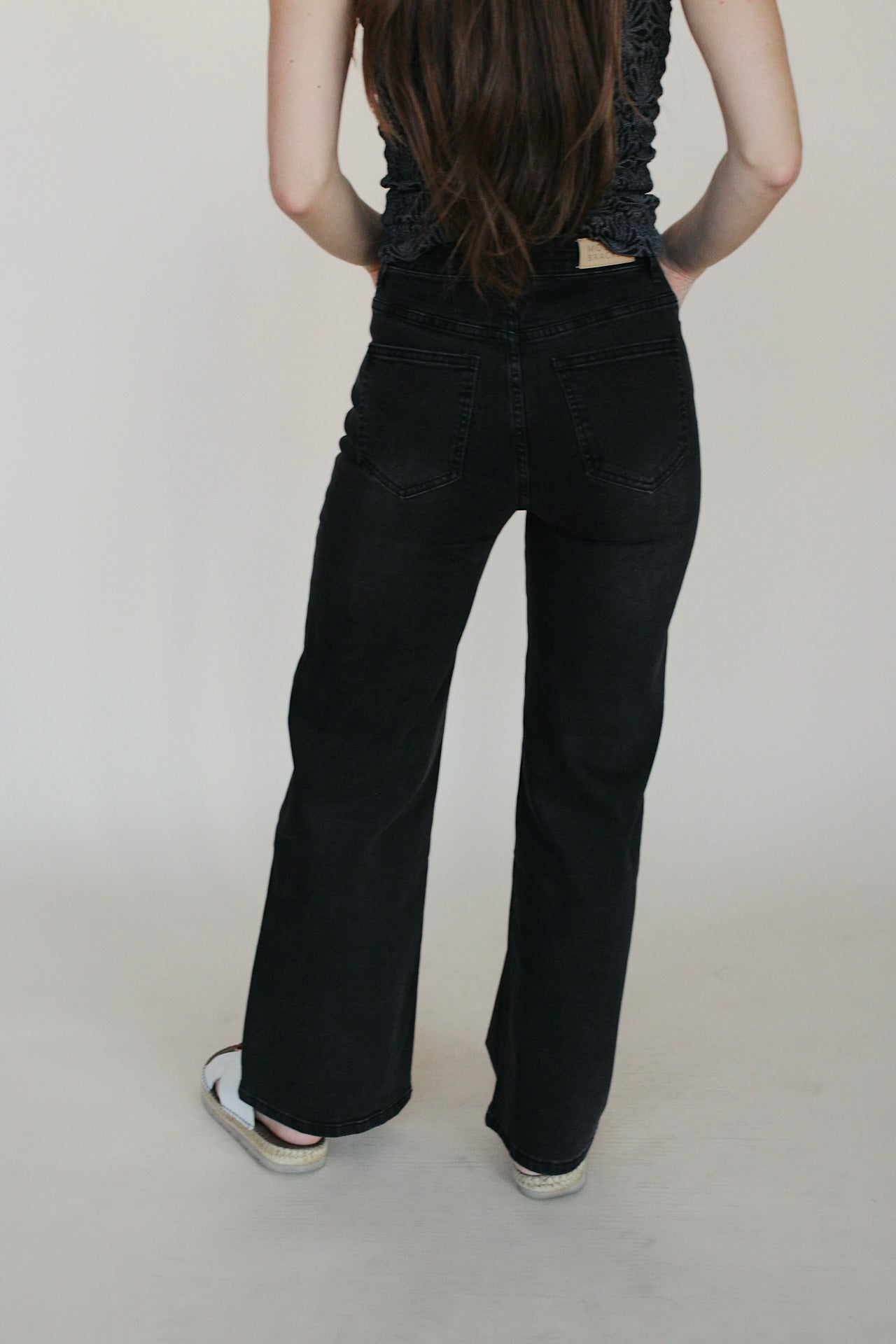 Molly Wide Leg Jeans - Black
