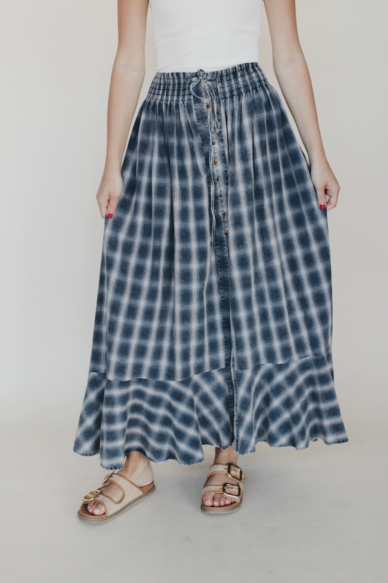 Promesa Plaid Skirt