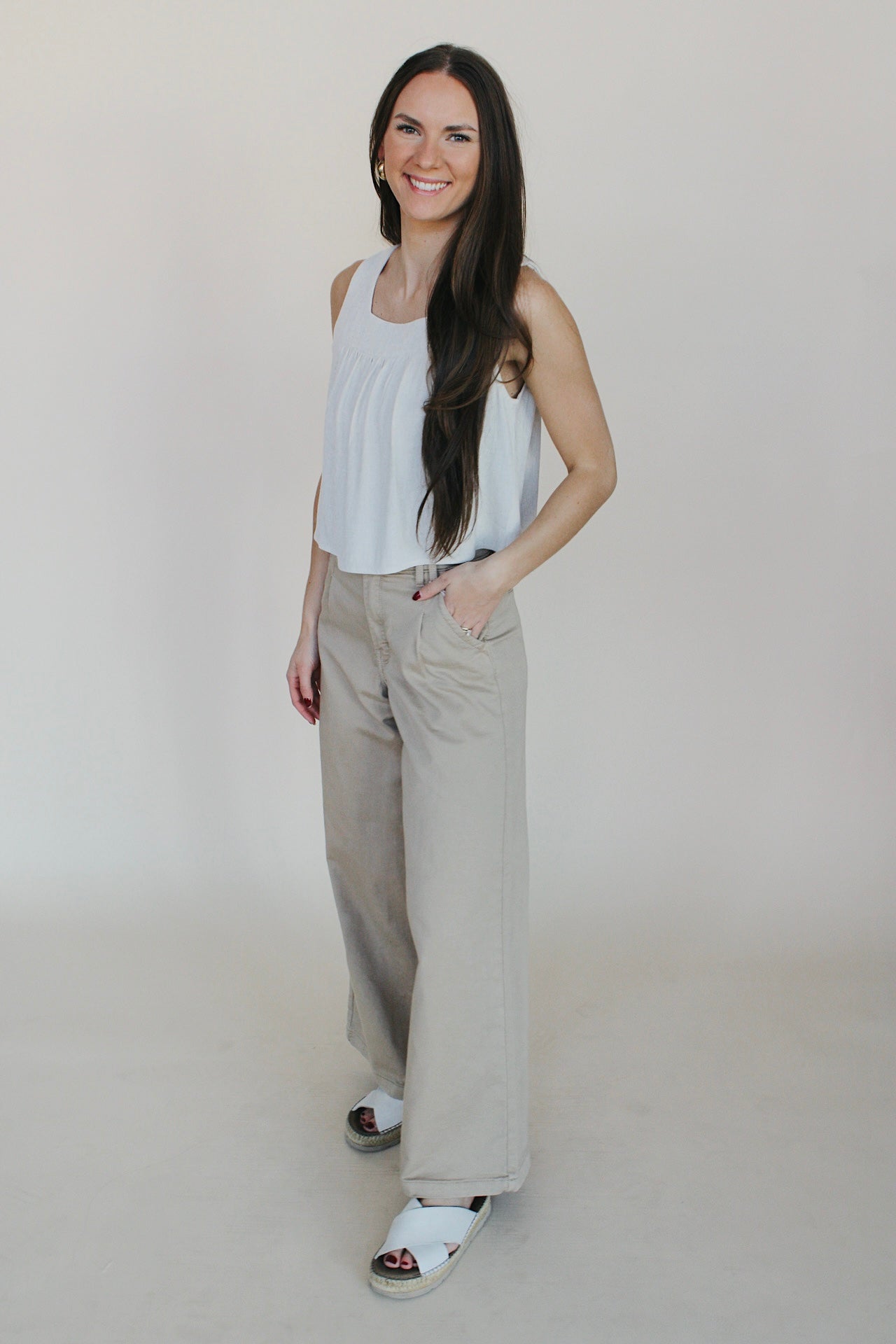 Flowy Twill Trouser
