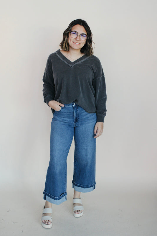 Hidden High Rise Wide Leg