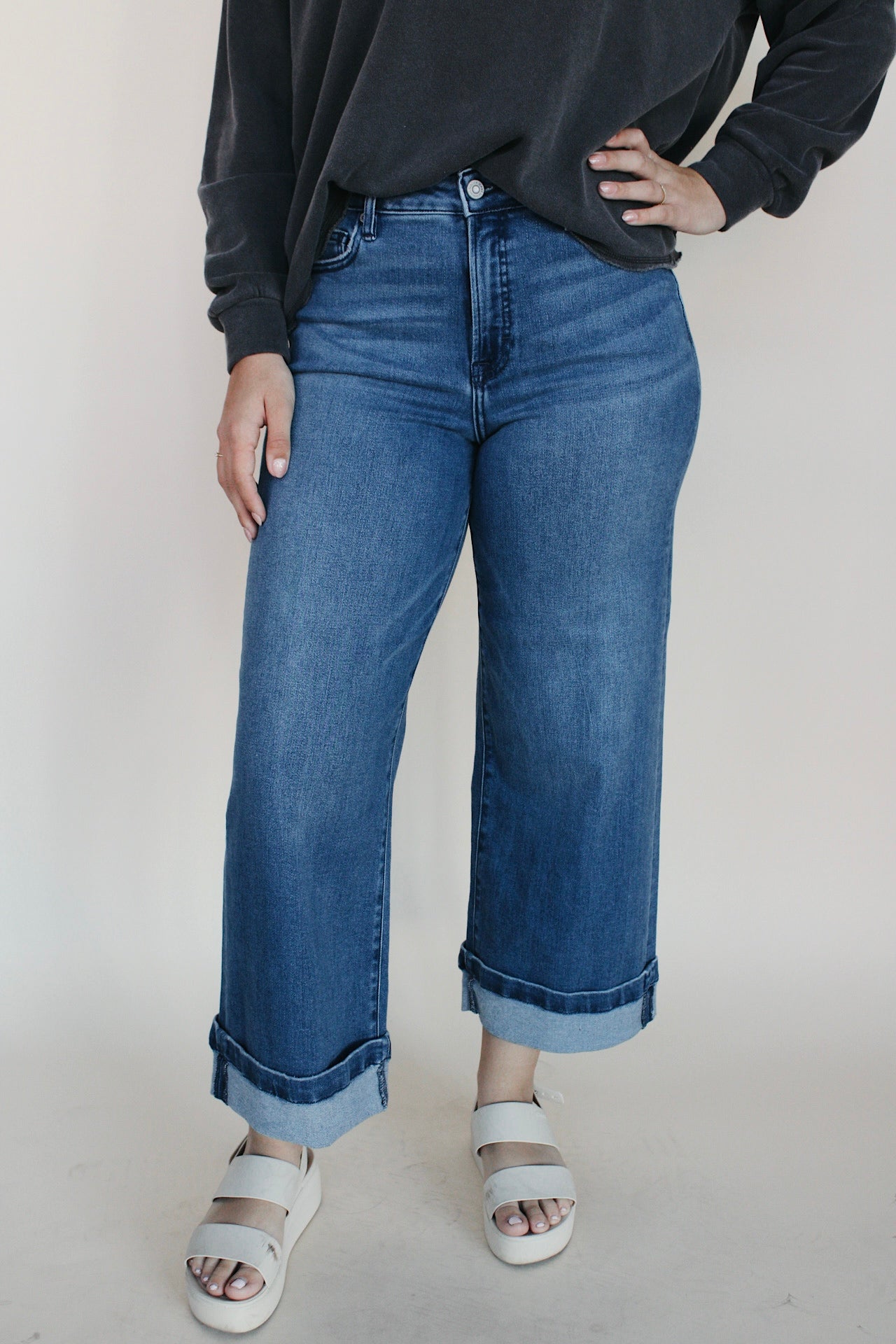 Hidden High Rise Wide Leg