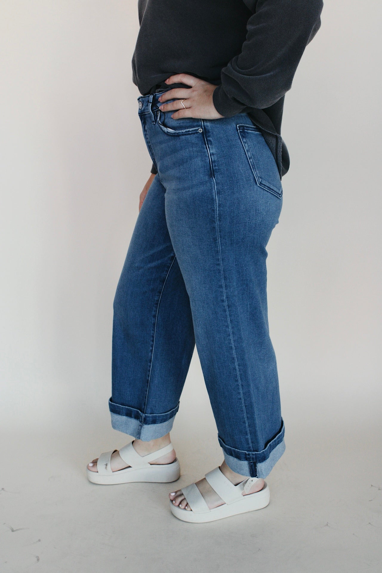 Hidden High Rise Wide Leg