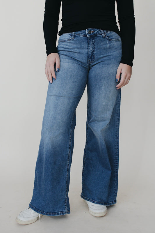 ICHI Denim Wide Leg Jean