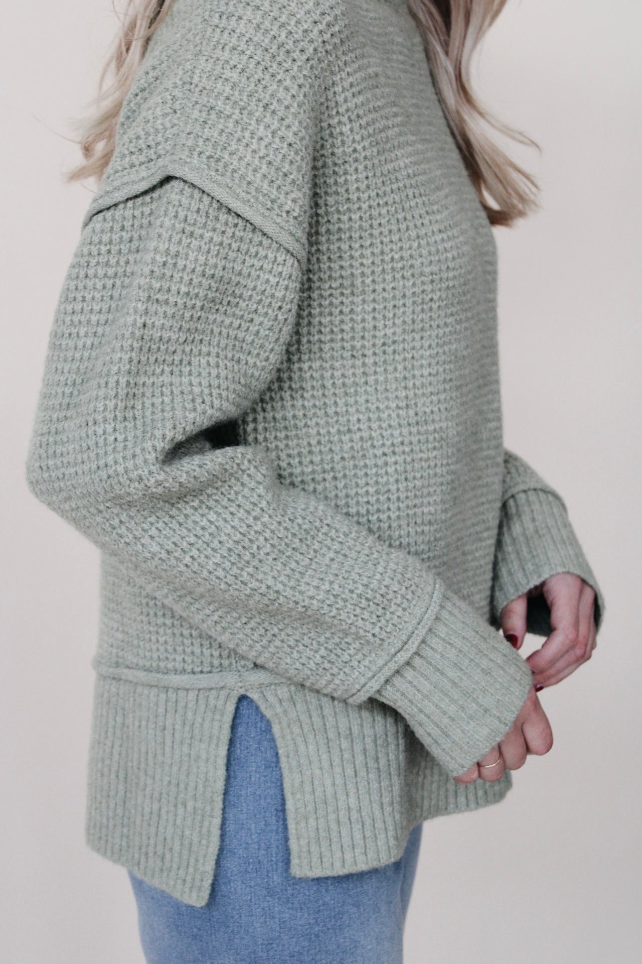 Gracie Waffle Knit Sweater