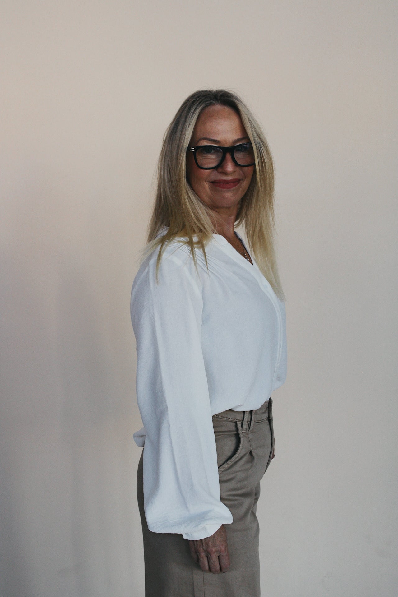 Woven Long Sleeve Blouse