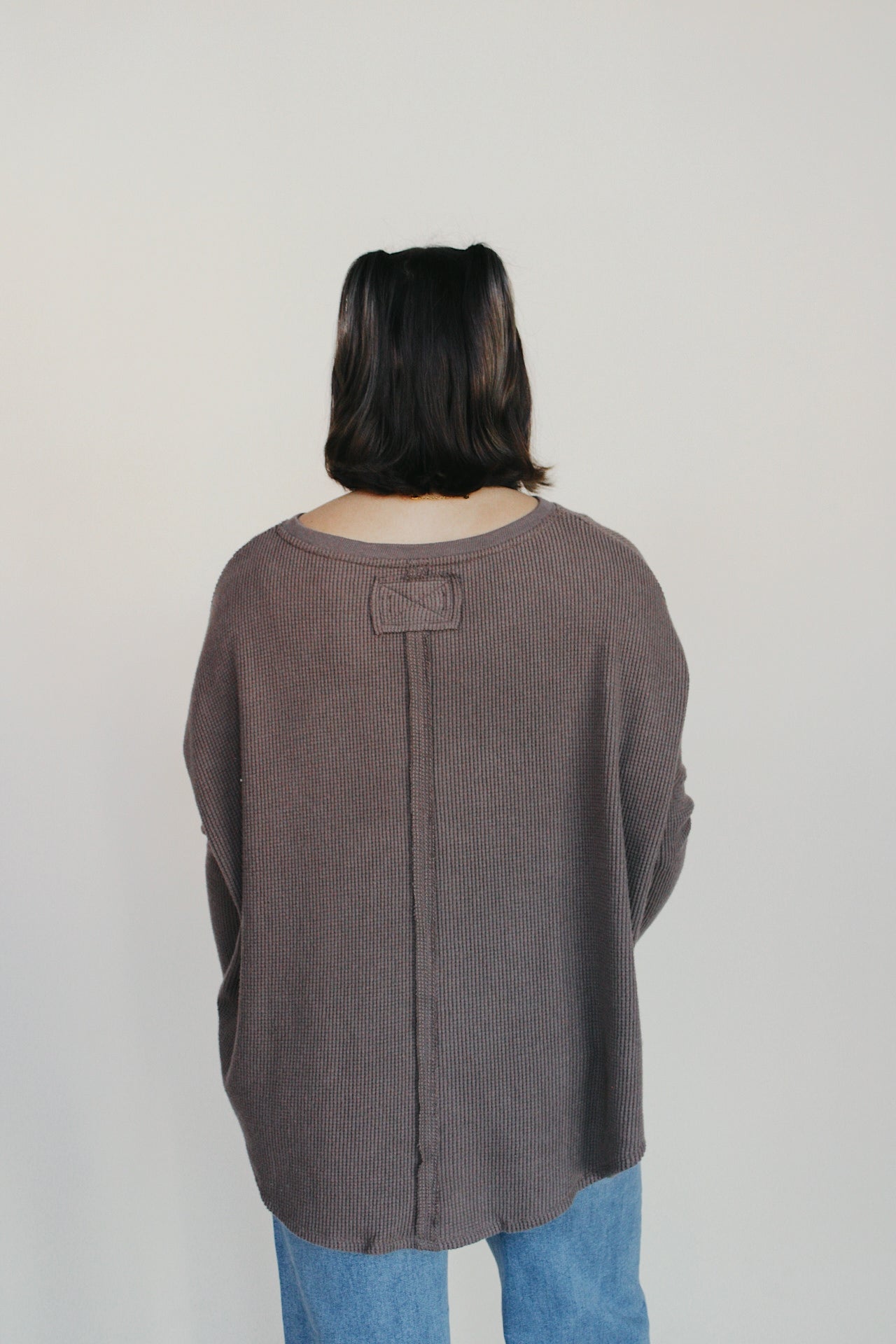 Free People Latte Blue Thermal - Leafless Tree