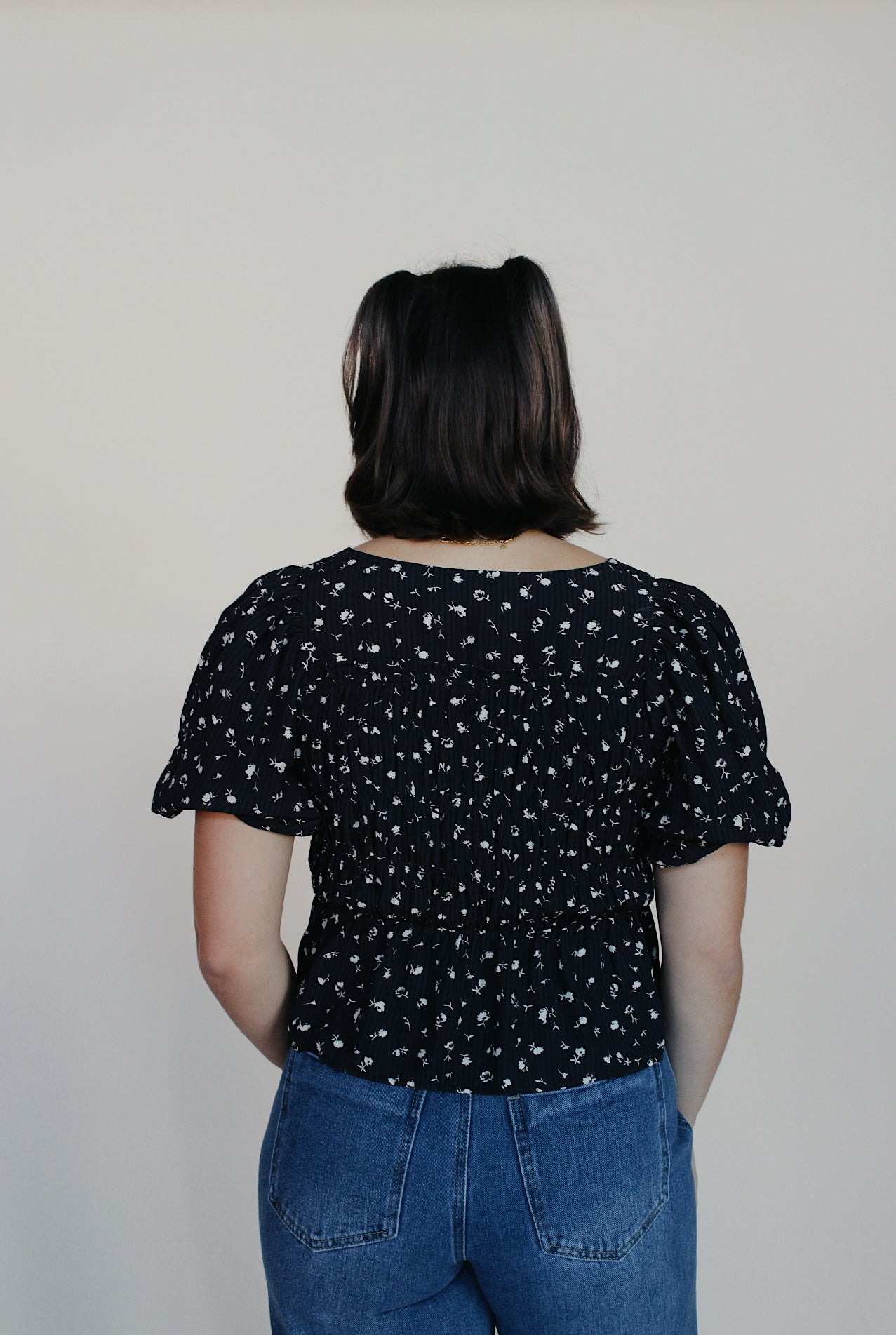 Olivia Floral Peplum Top