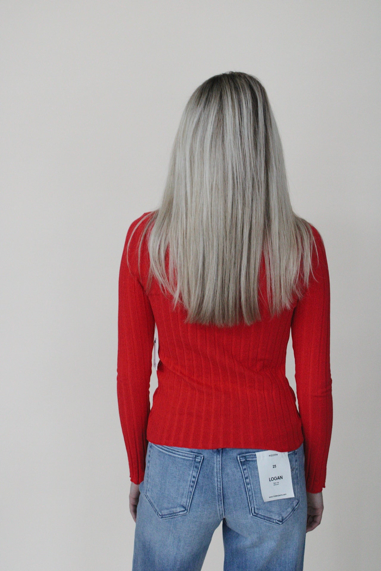 Dex Ribbed Button Front Top