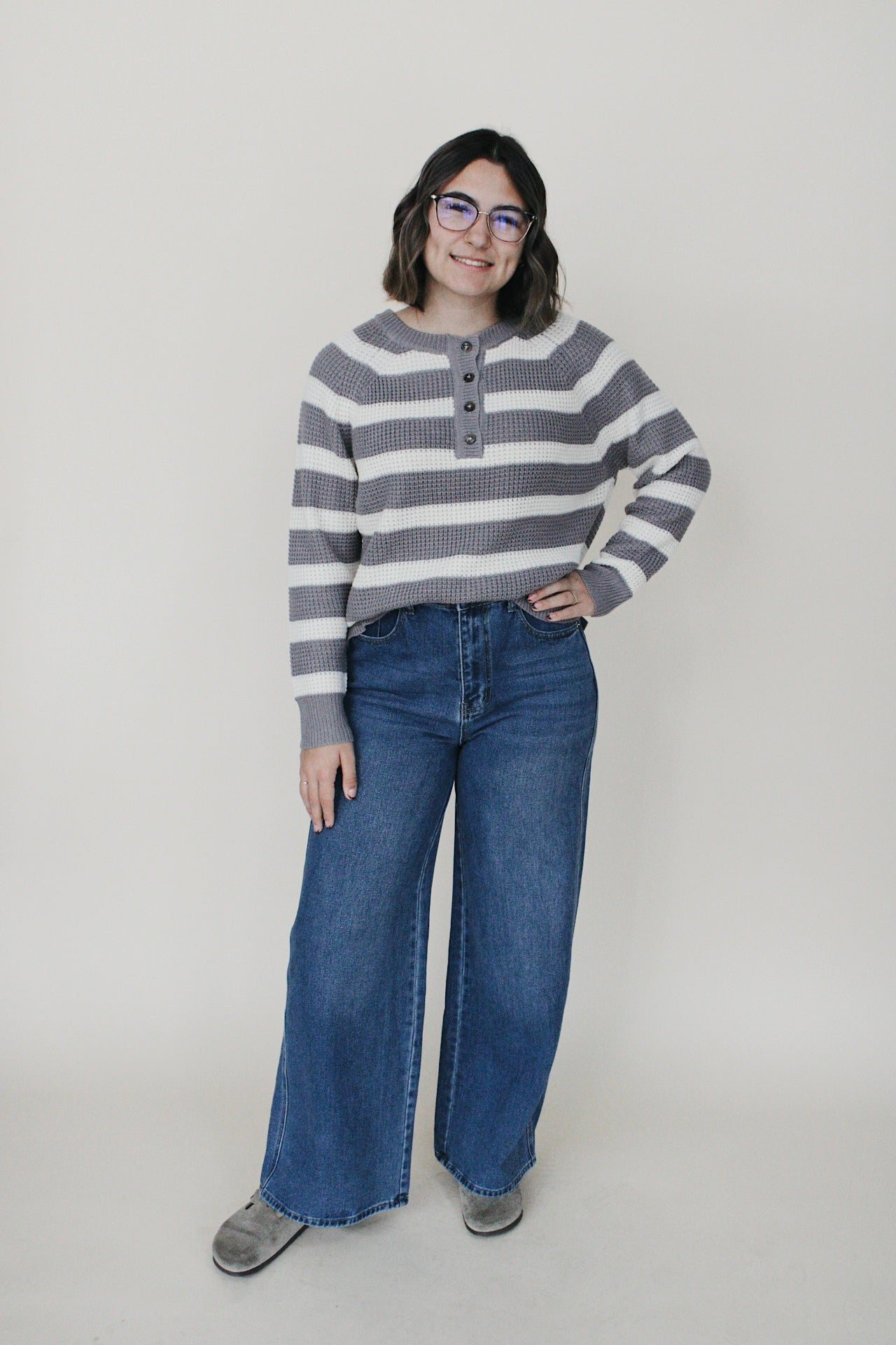 Maggie Henley Waffle Knit