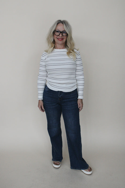 Parker Double Lined Stripe Sweater