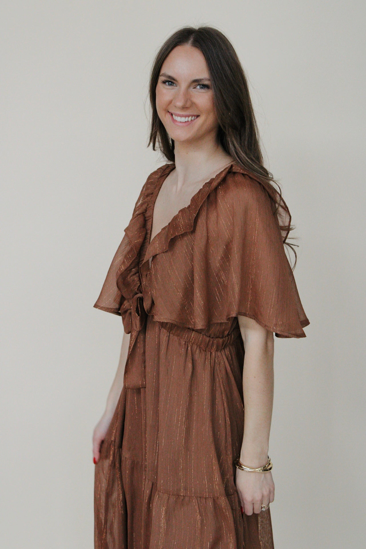 Sutton Shimmer Midi Dress